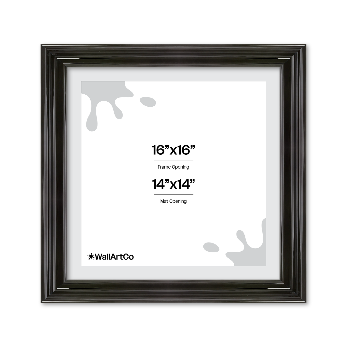 front of picture frame