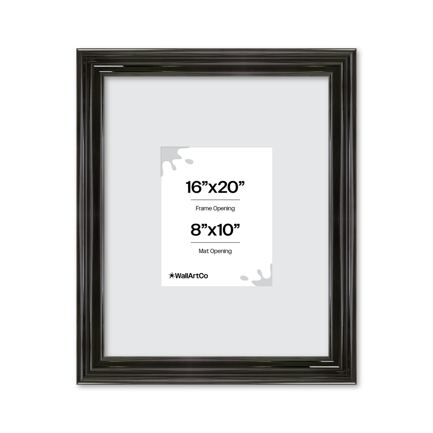 front of picture frame