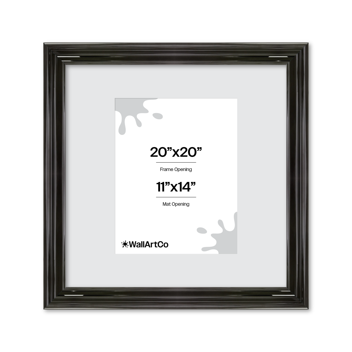 front of picture frame