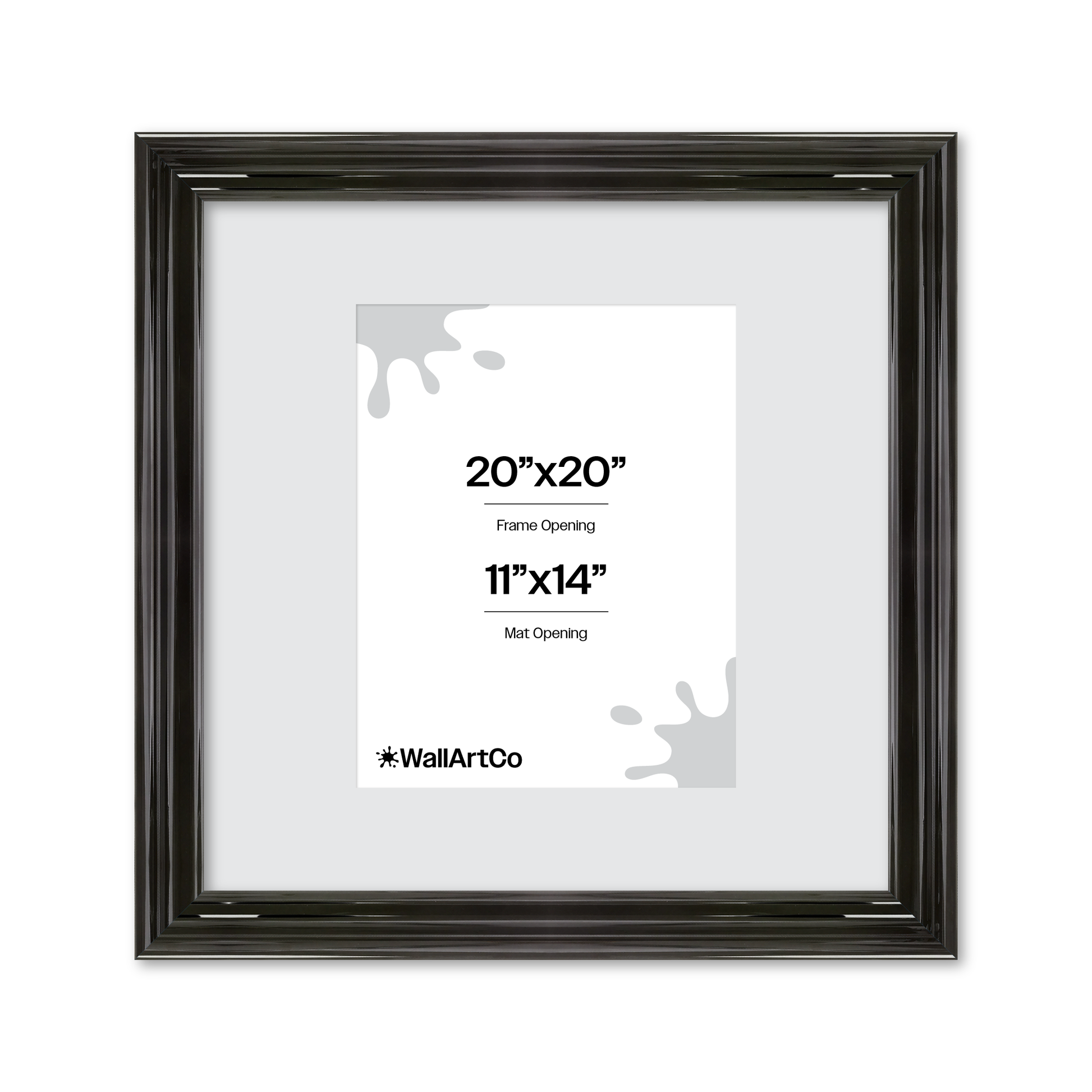 front of picture frame