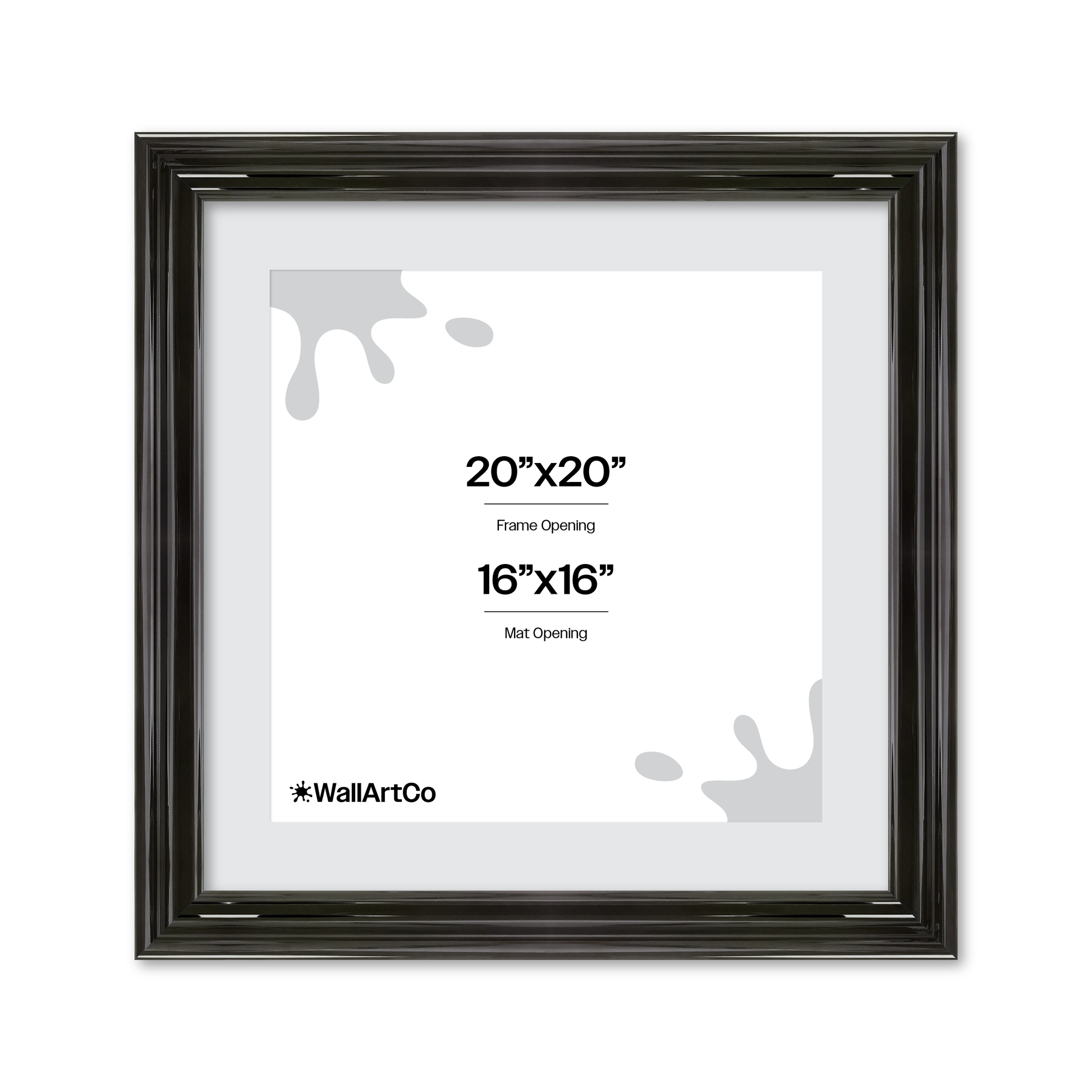 front of picture frame