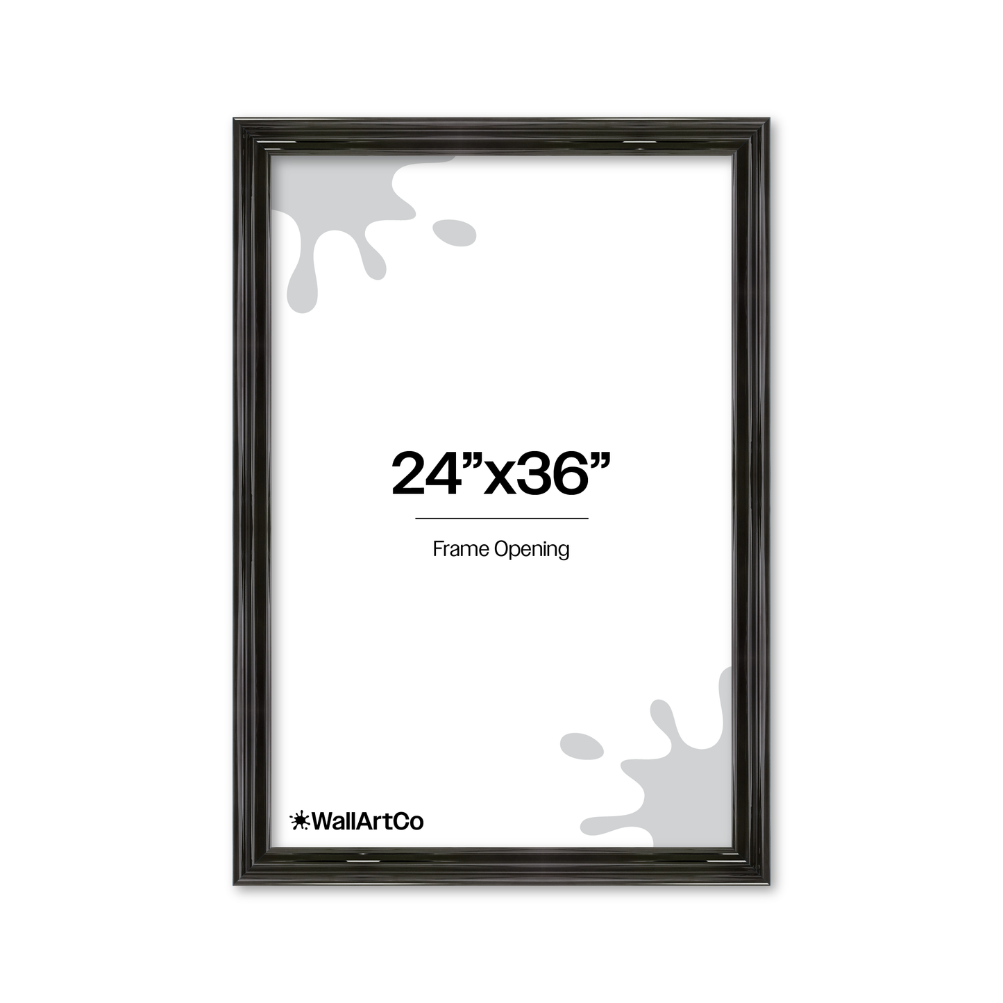 front of picture frame