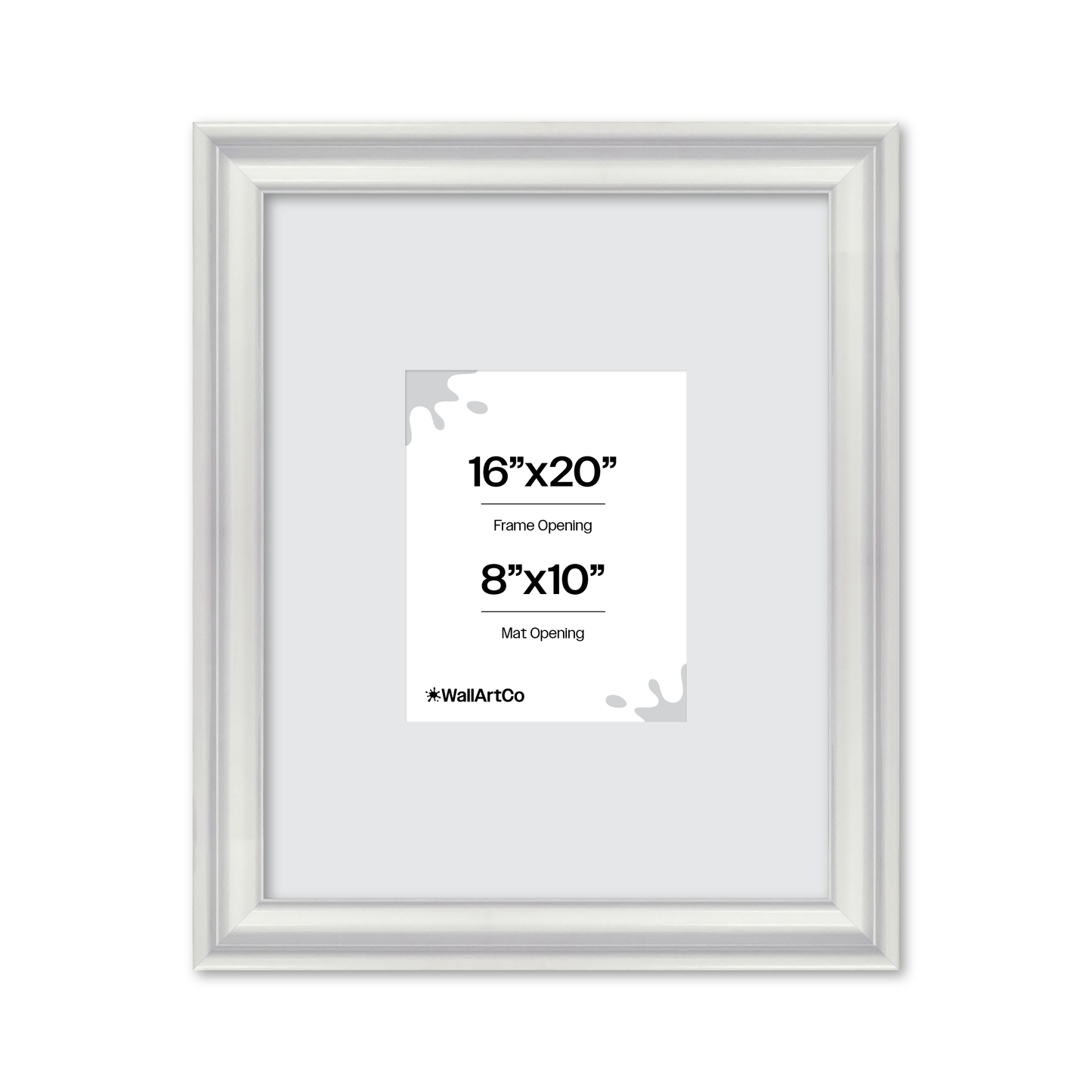 front of picture frame