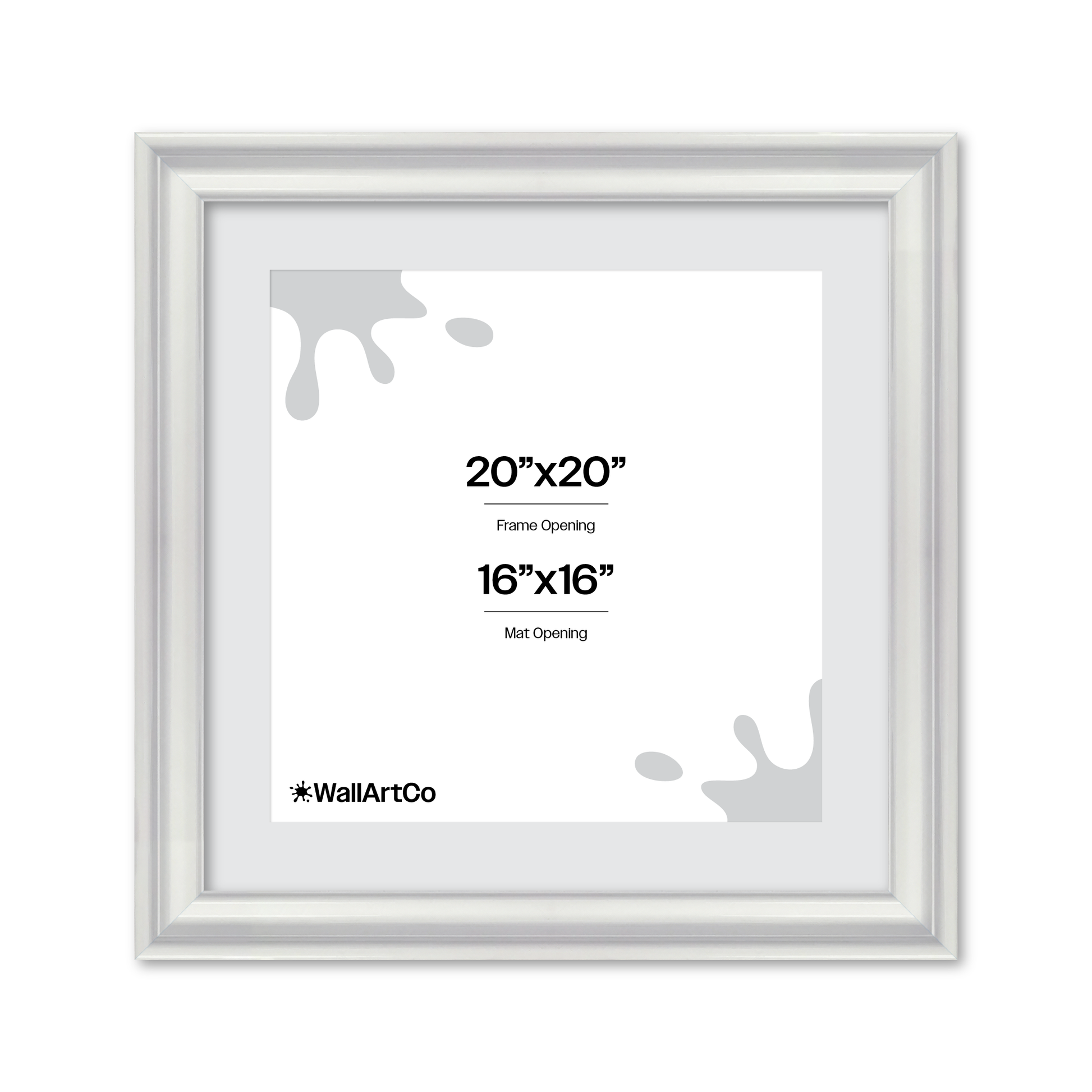 front of picture frame