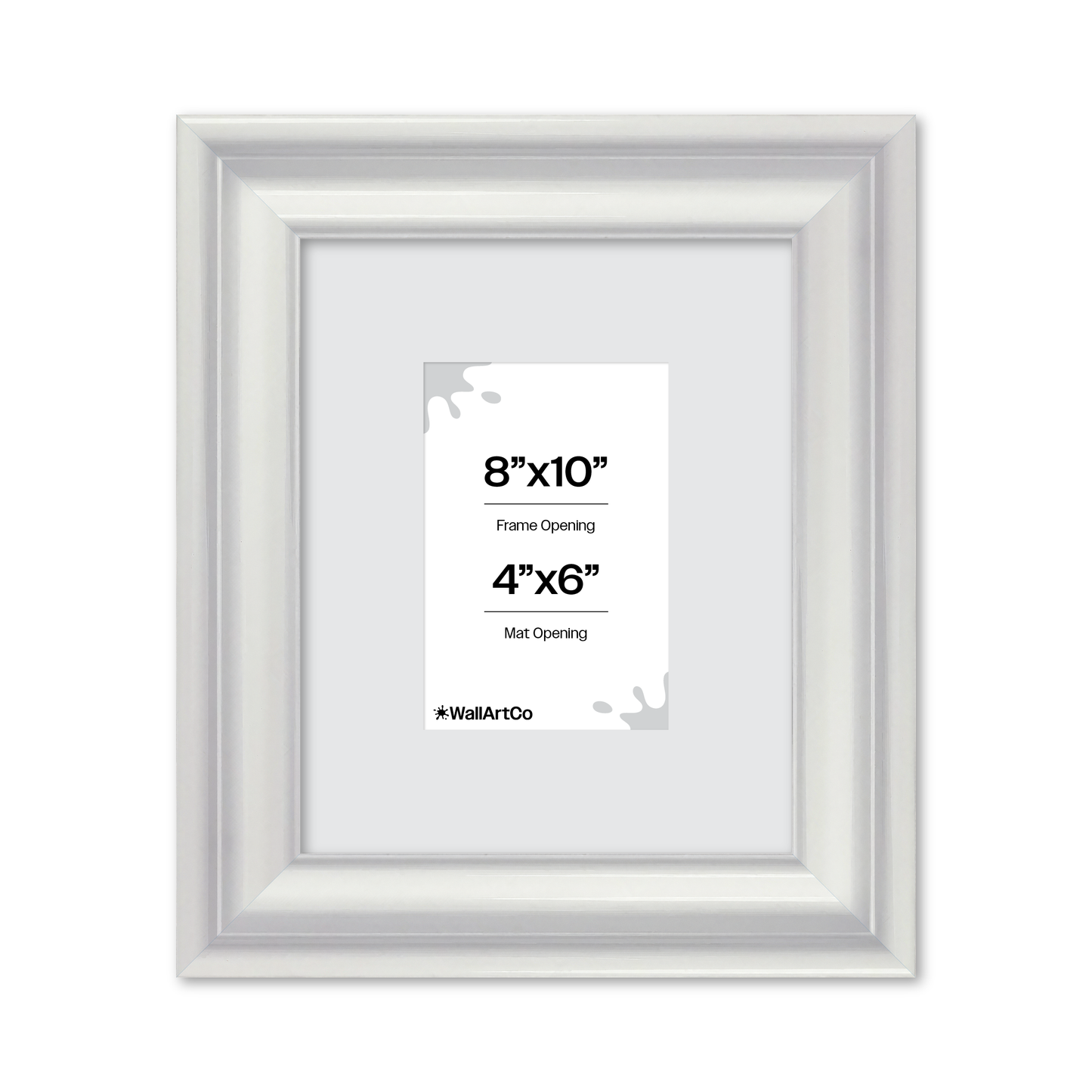 front of picture frame