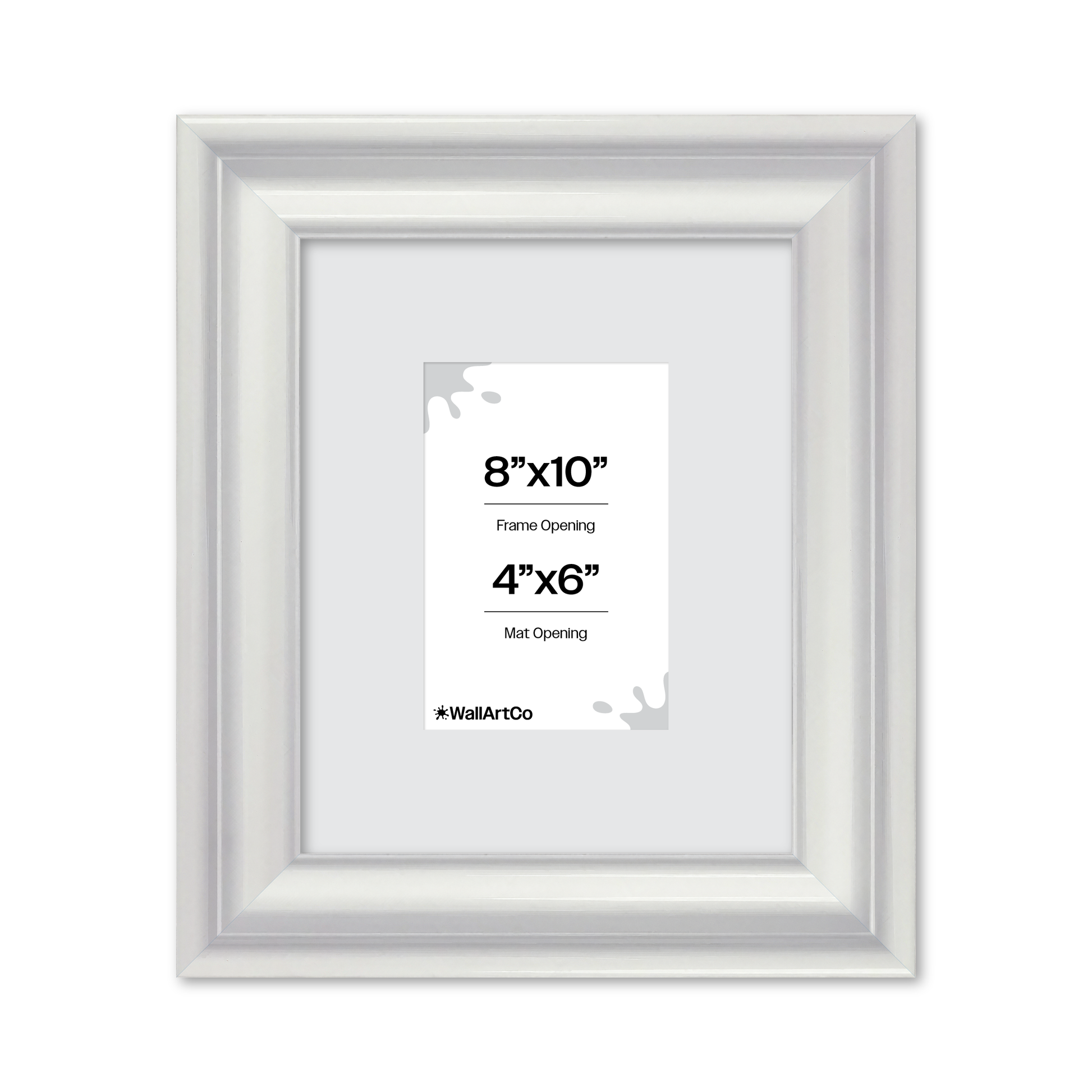 front of picture frame