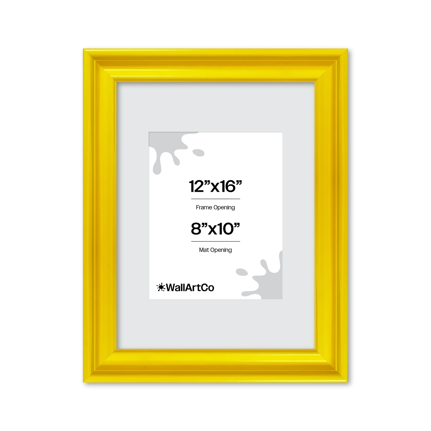 front of picture frame