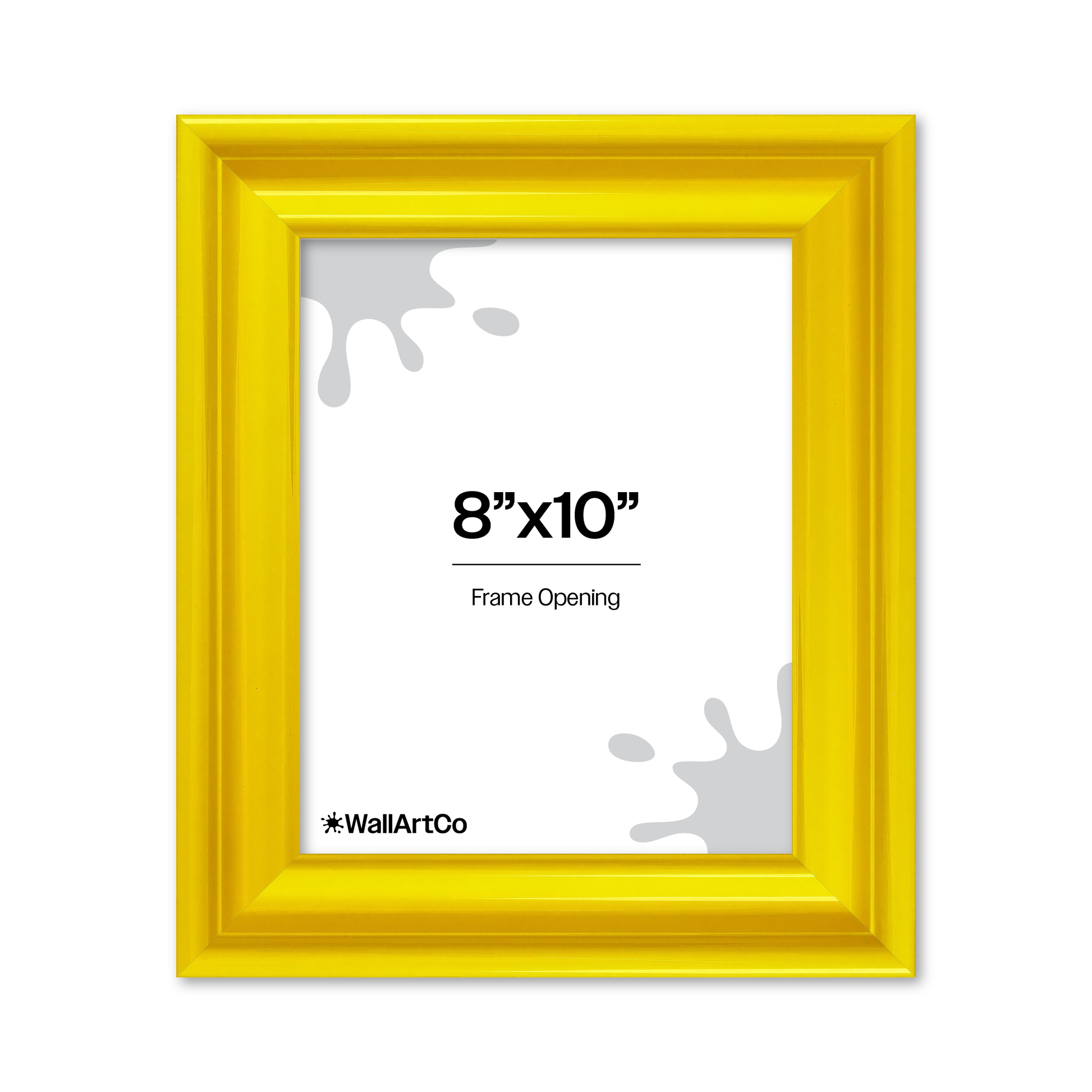 front of picture frame