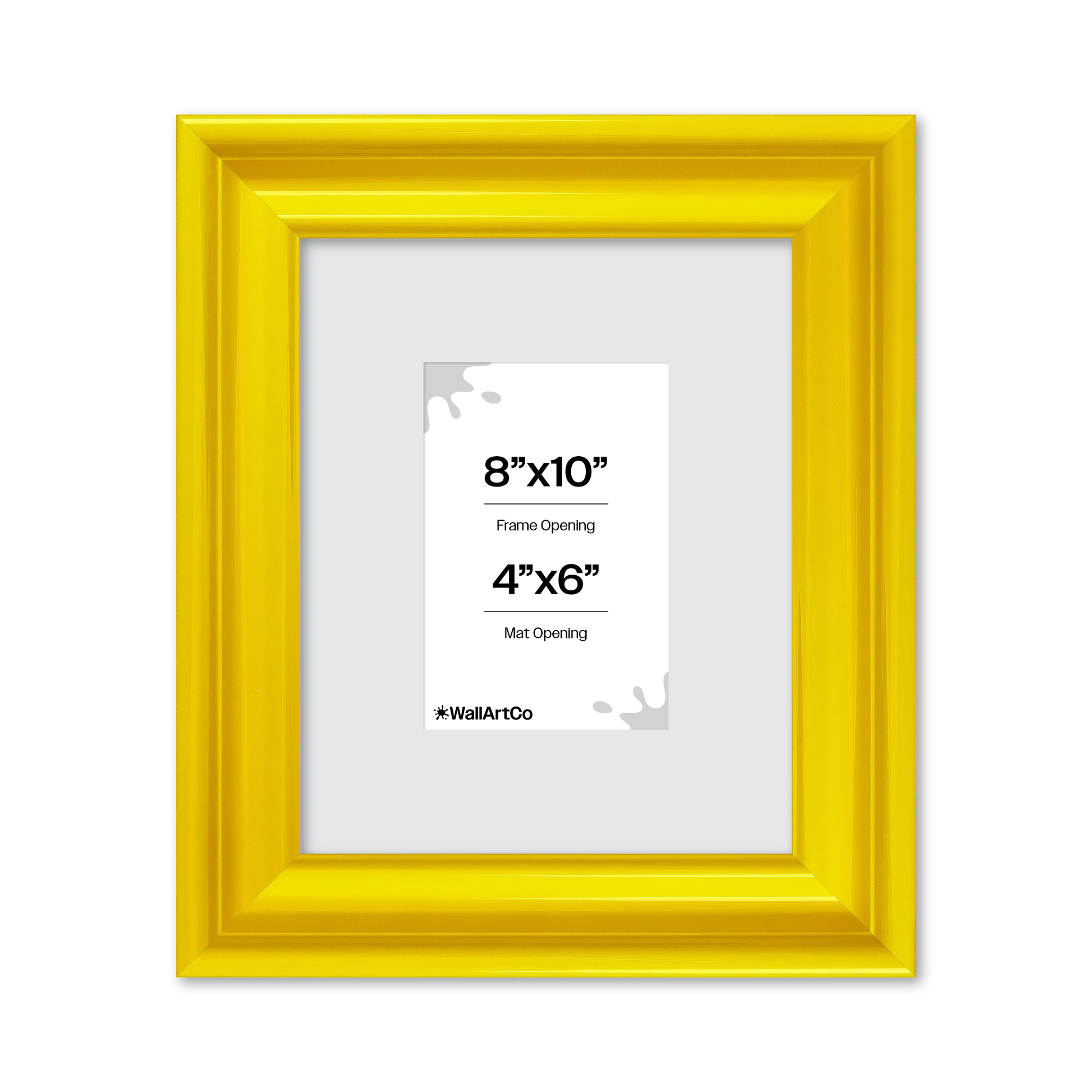 front of picture frame