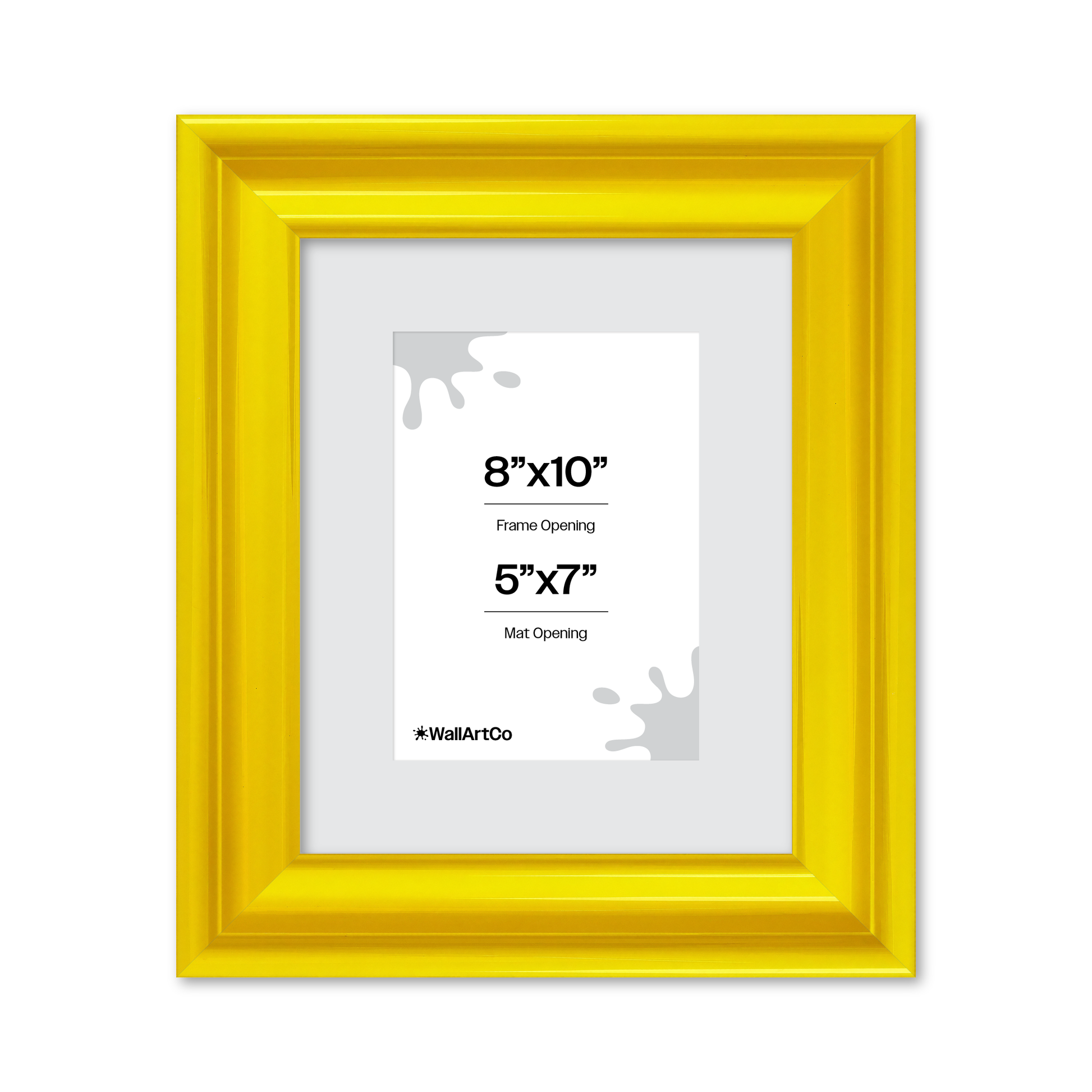 front of picture frame