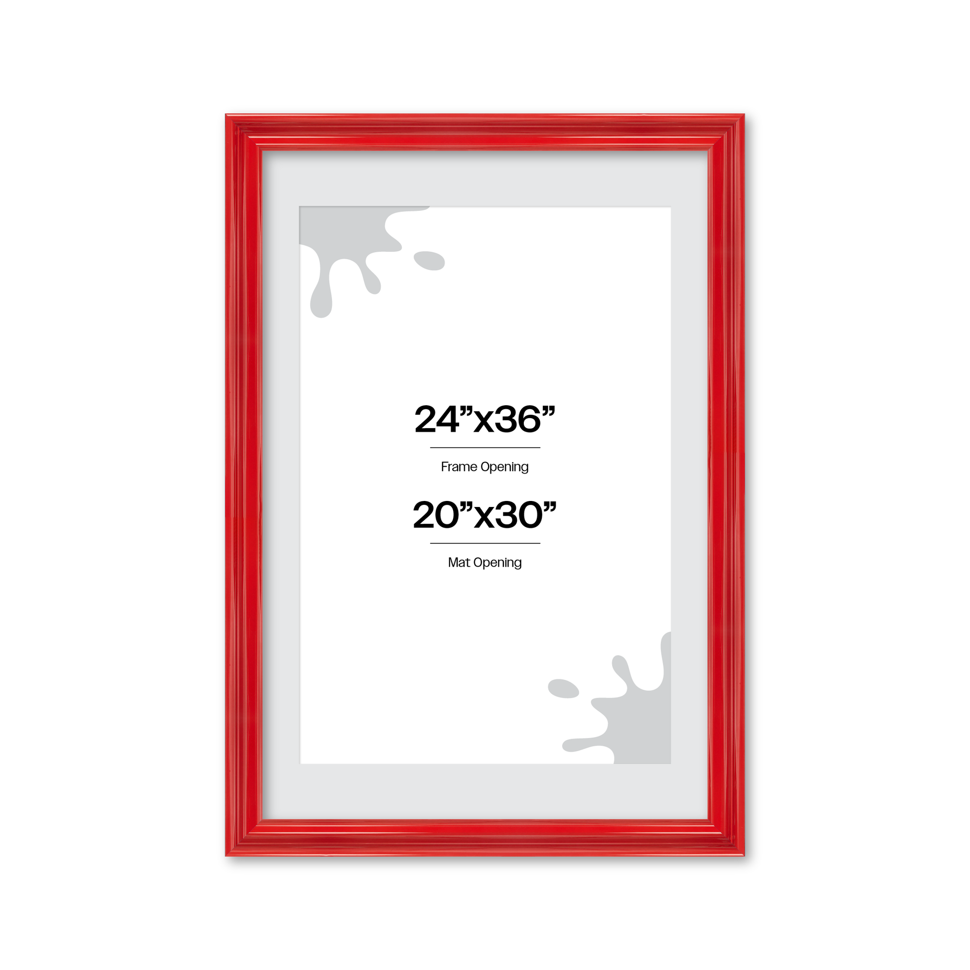 front of picture frame