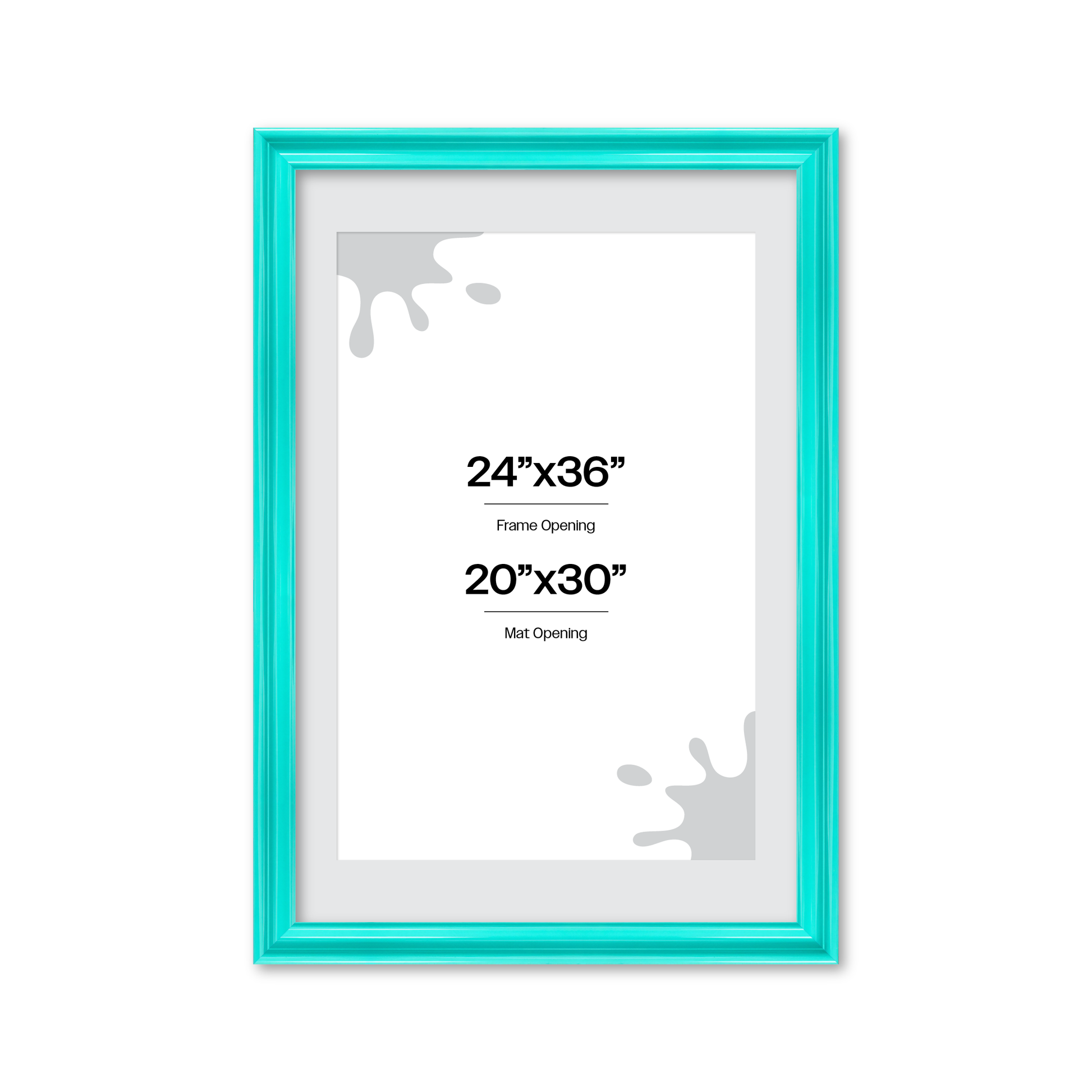 front of picture frame