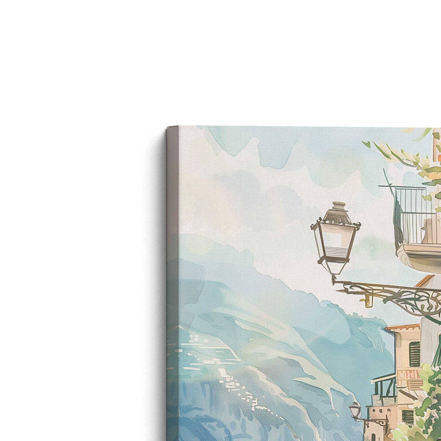 [Color:Stretched Canvas], Picture of the corner of the art