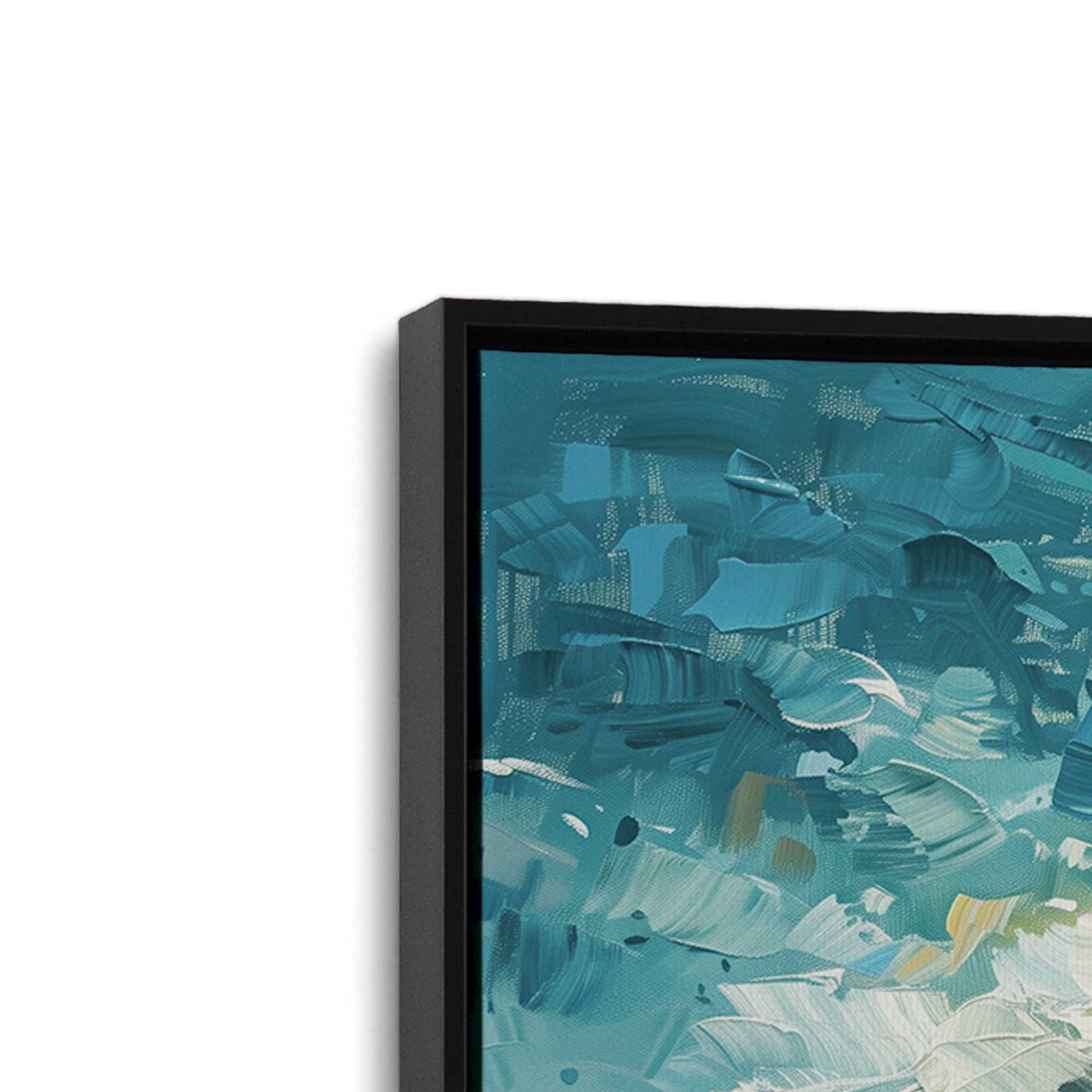 [Color:Satin Black],[shape:rectangle], Picture of the corner of the art