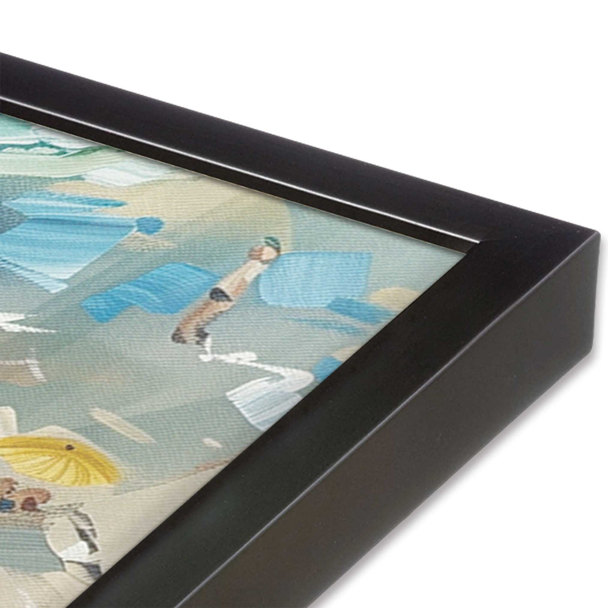 [Color:Weathered Zinc],[shape:square] Picture of art in a Weathered Zinc frame of the corner