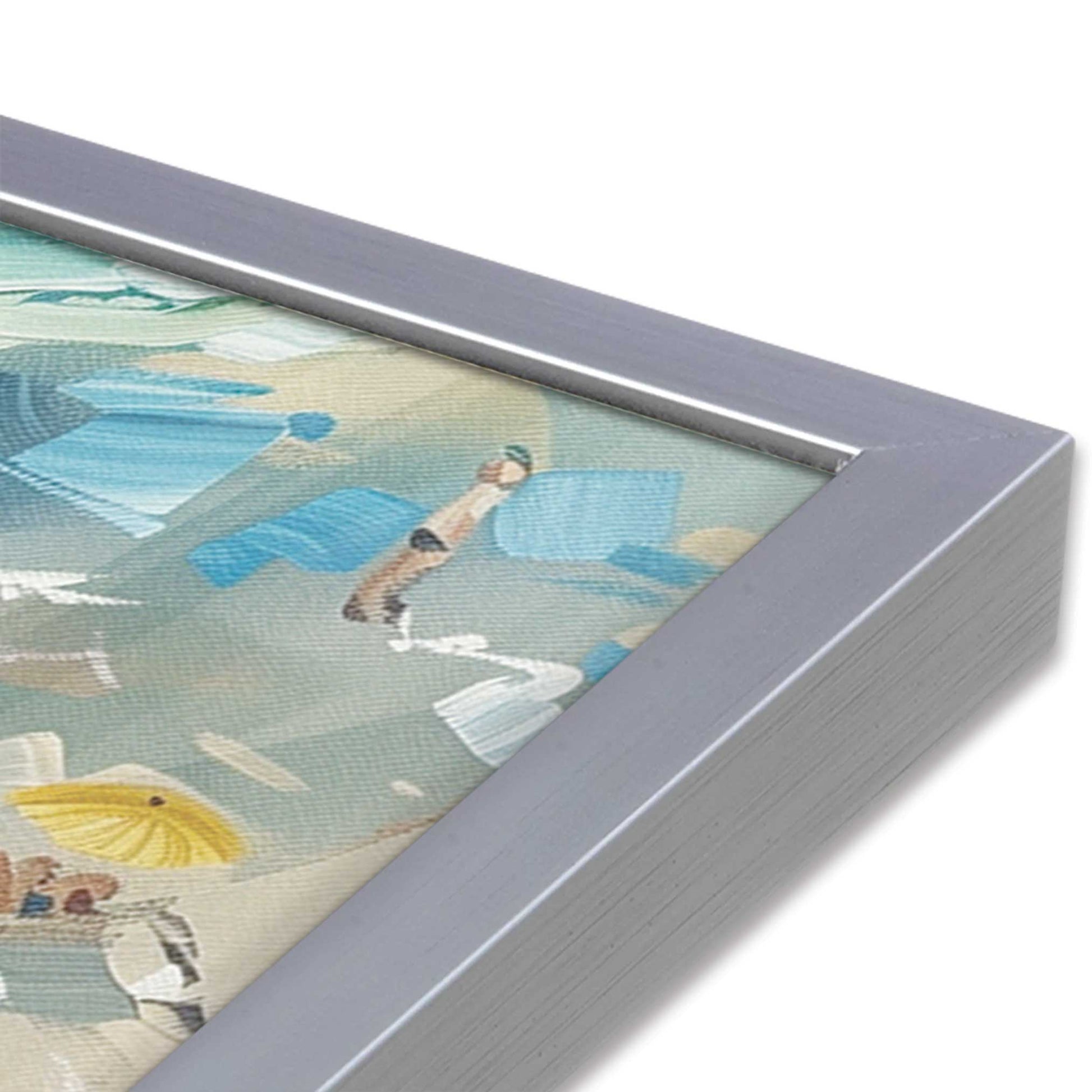 [Color:Polished Chrome],[shape:square] Picture of art in a Polished Chrome frame of the corner