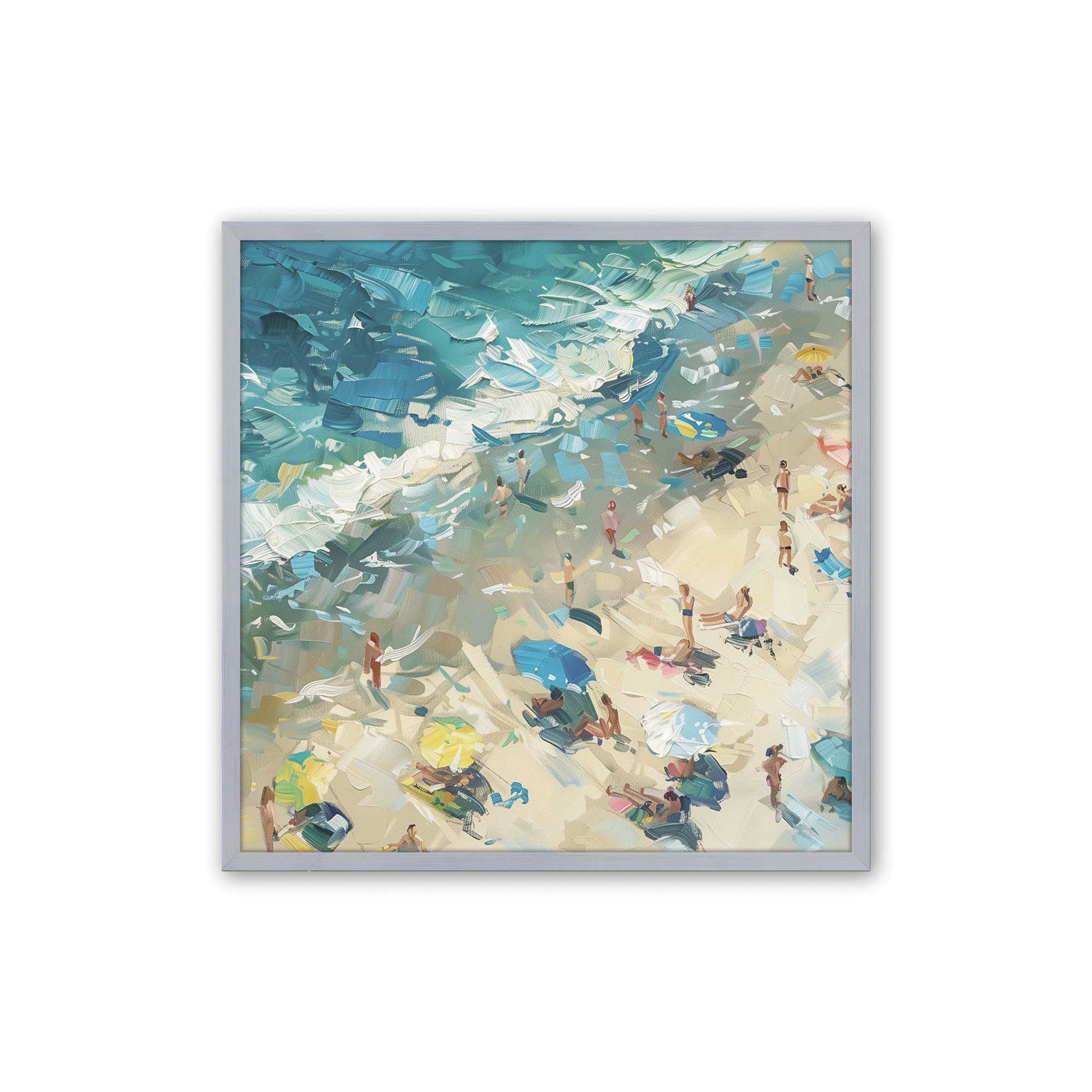 [Color:Polished Chrome],[shape:square] Picture of art in a Polished Chrome frame