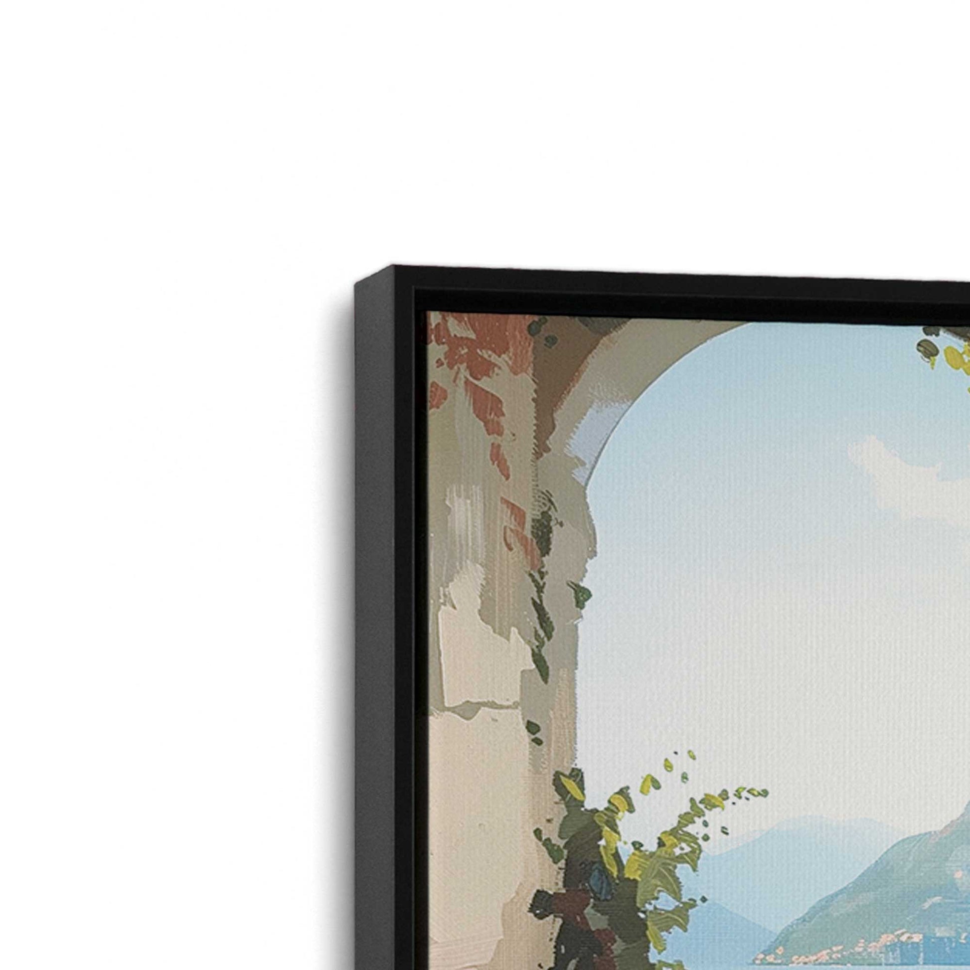 [Color:Satin Black],[shape:rectangle], Picture of the corner of the art
