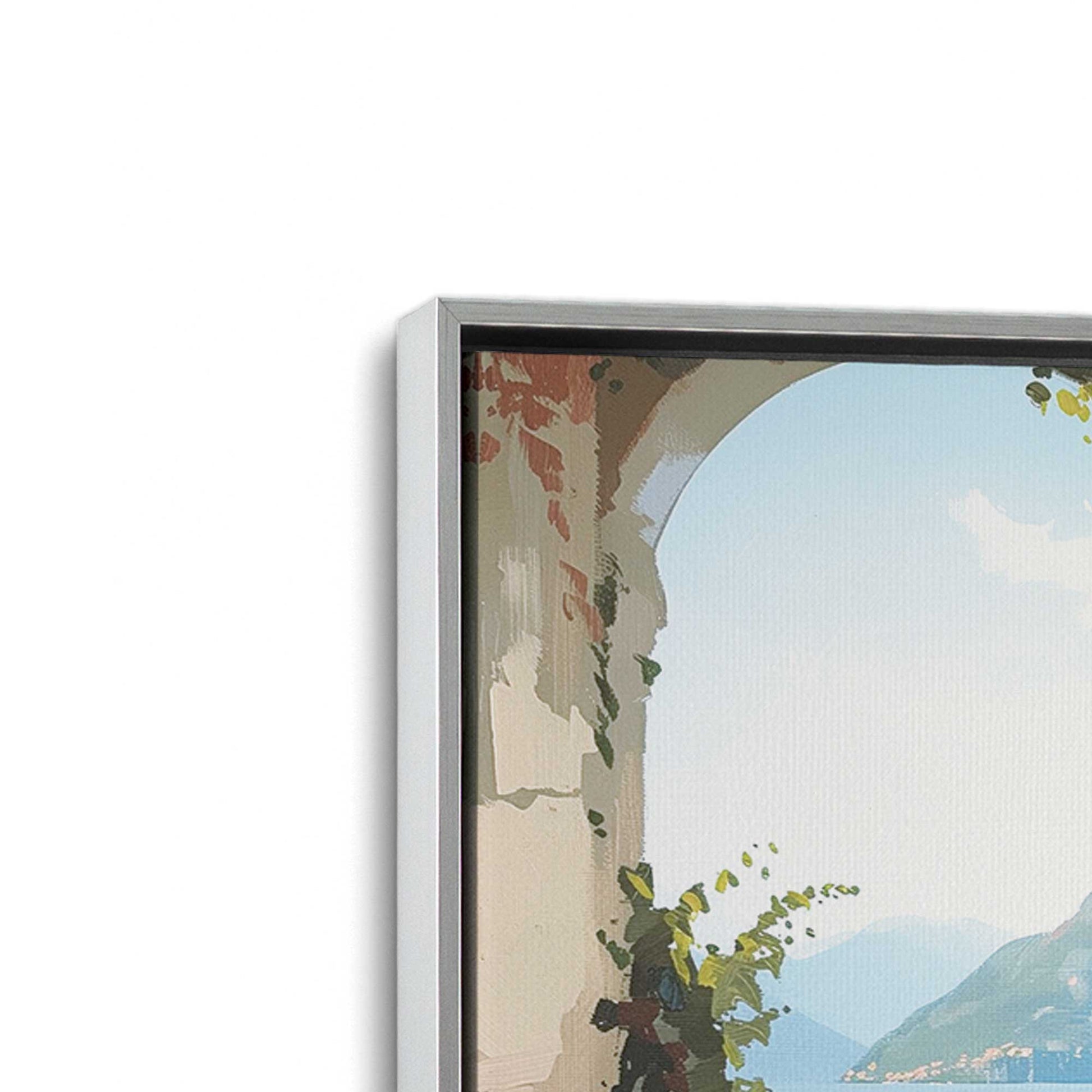 [Color:Polished Chrome],[shape:rectangle], Picture of the corner of the art