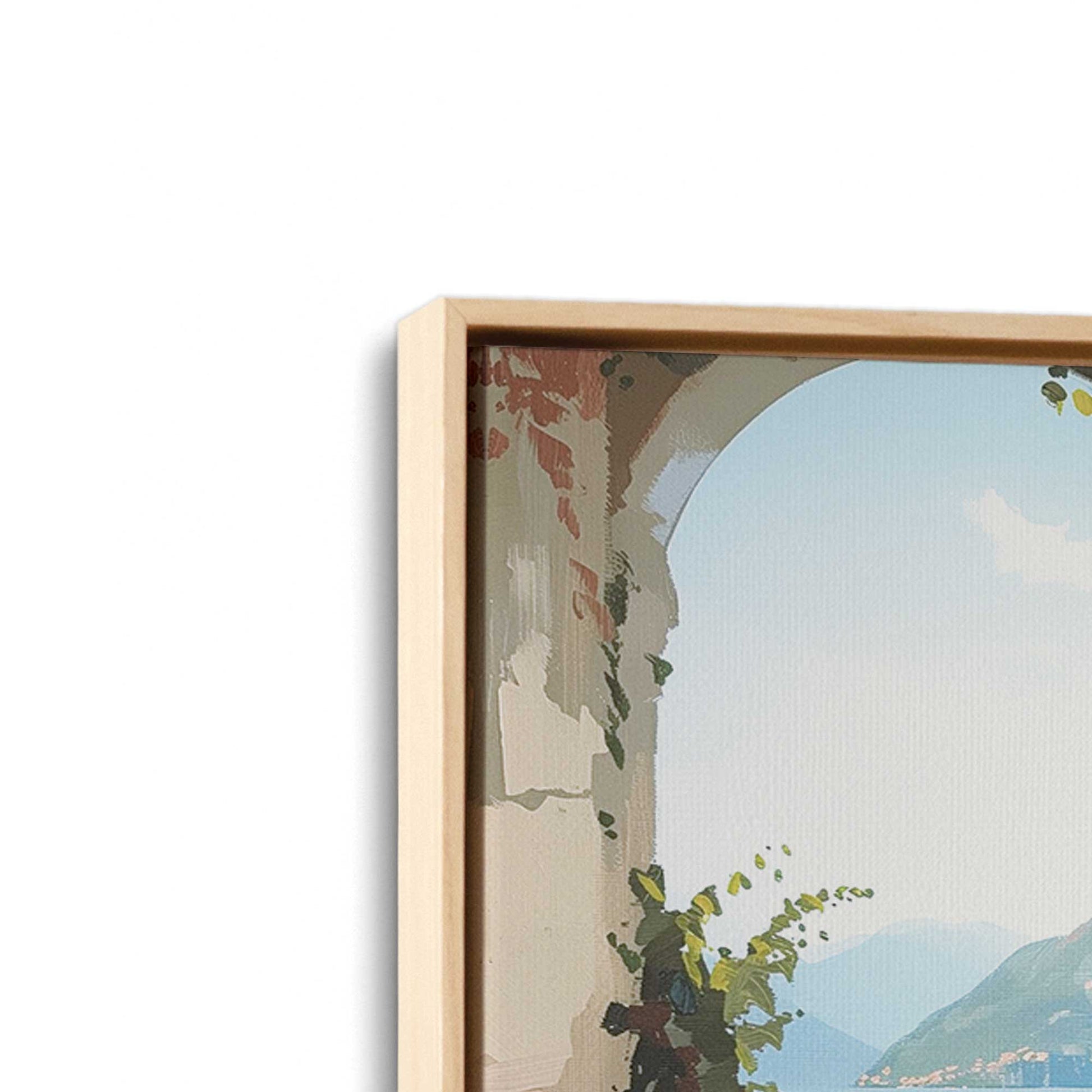 [Color:American Maple],[shape:rectangle], Picture of the corner of the art