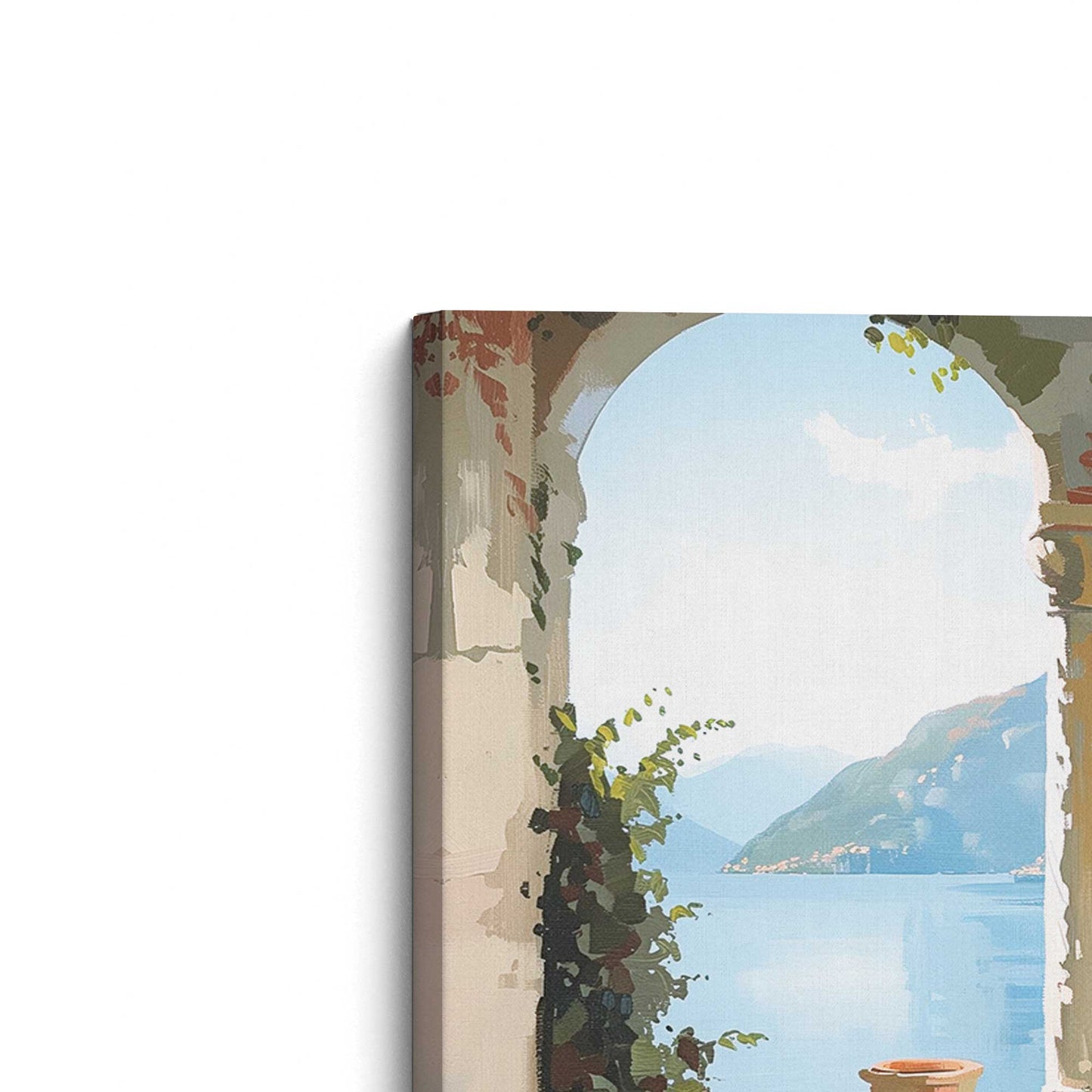 [Color:Stretched Canvas],[shape:rectangle], Picture of the corner of the art