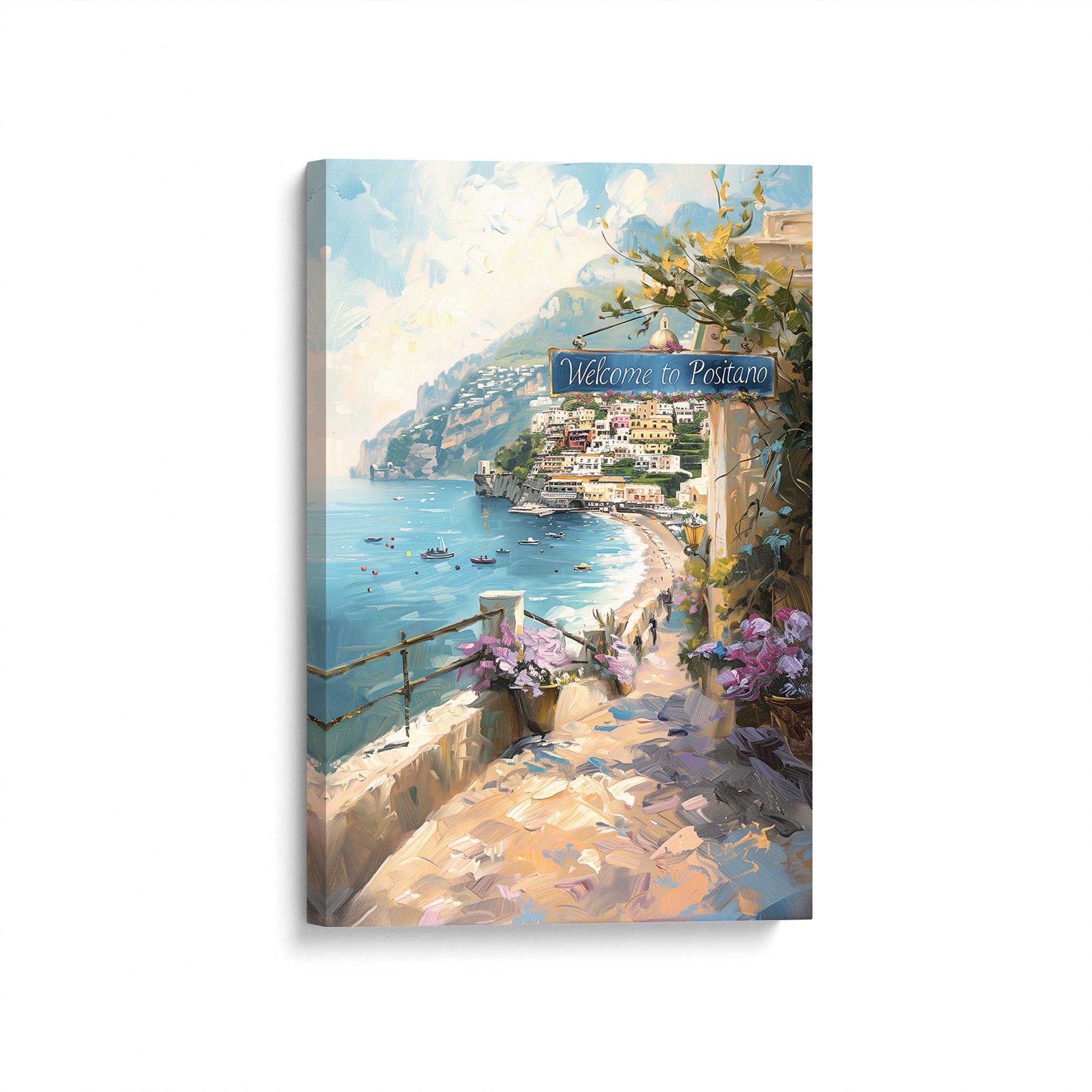 [Color:Stretched Canvas], Picture of art at an angle