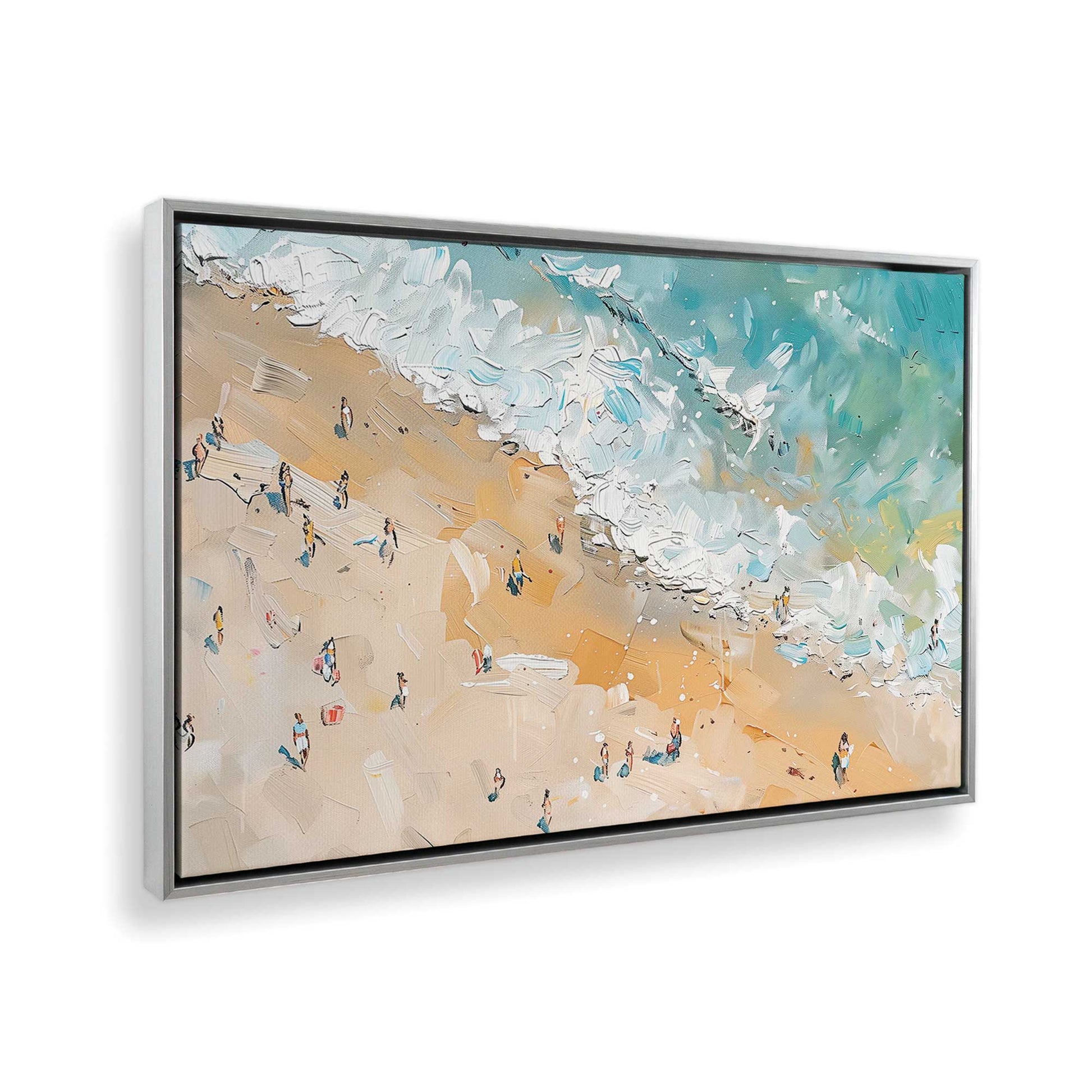 [Color:Polished Chrome], Picture of art in a Polished Chrome frame at an angle