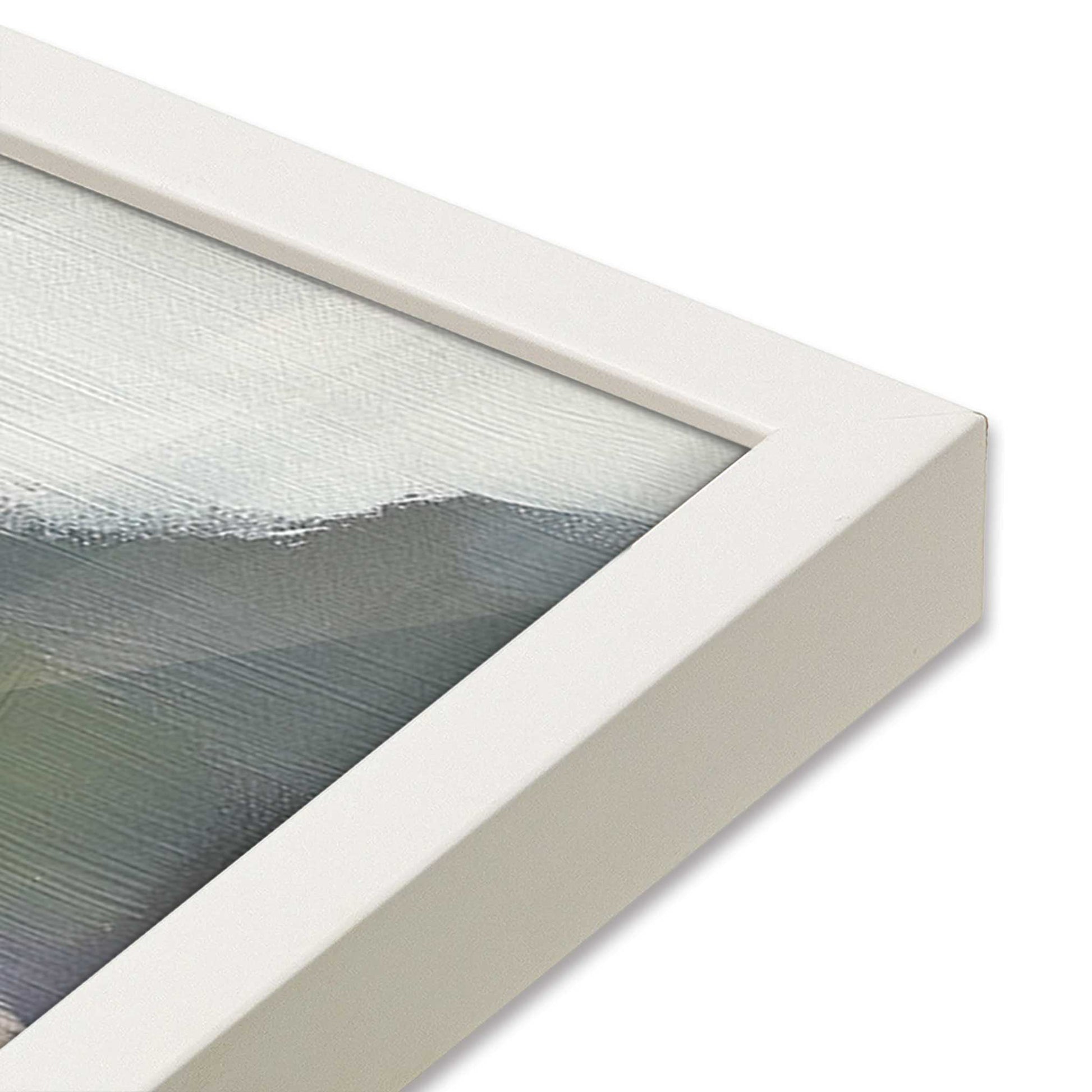 [Color:Opaque White], Picture of art in a Opaque White frame of the corner