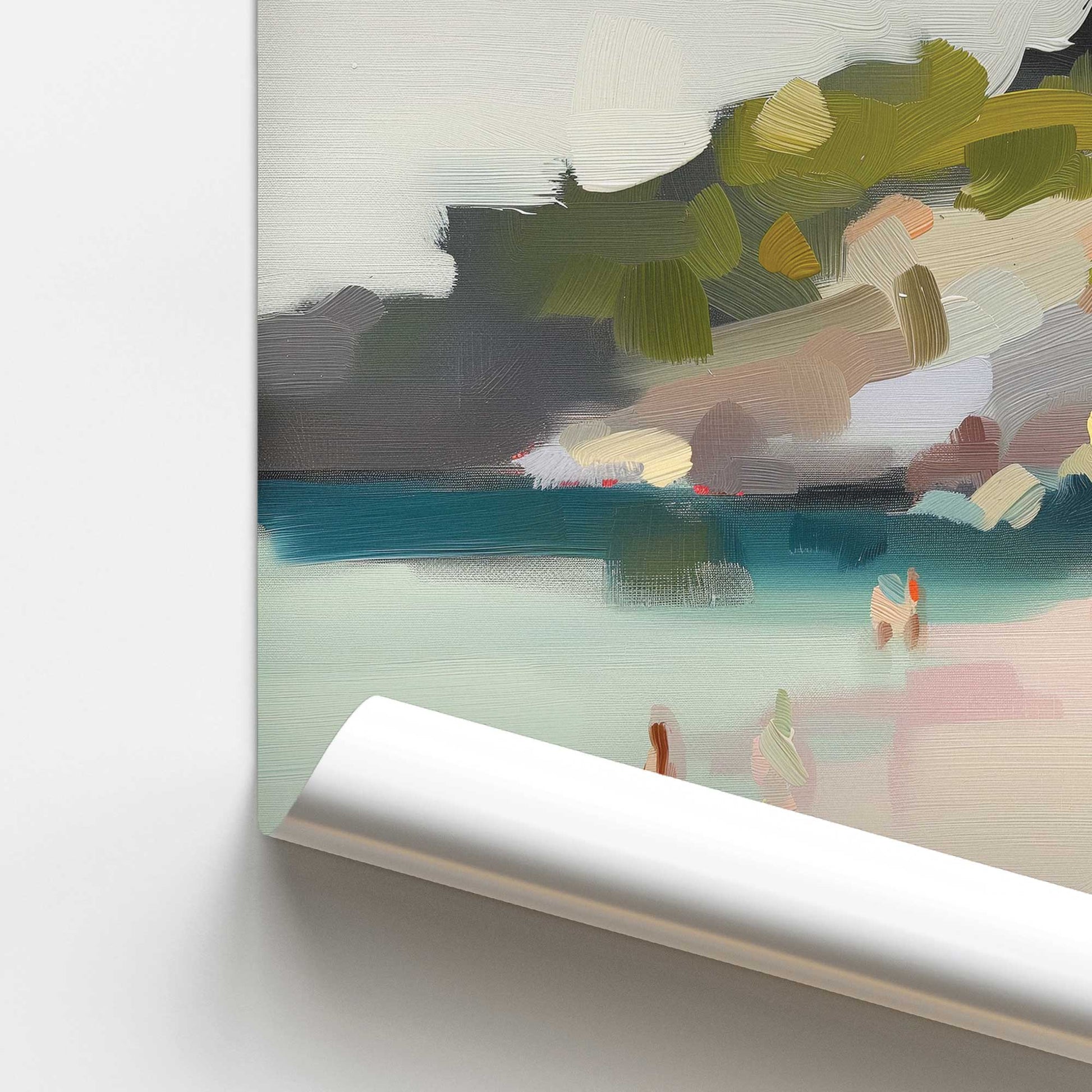 [color:Rolled Print], Picture of close up of art