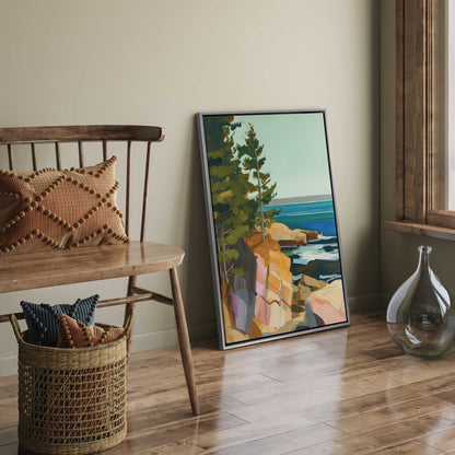 Rocky Shoreline View I Canvas Print