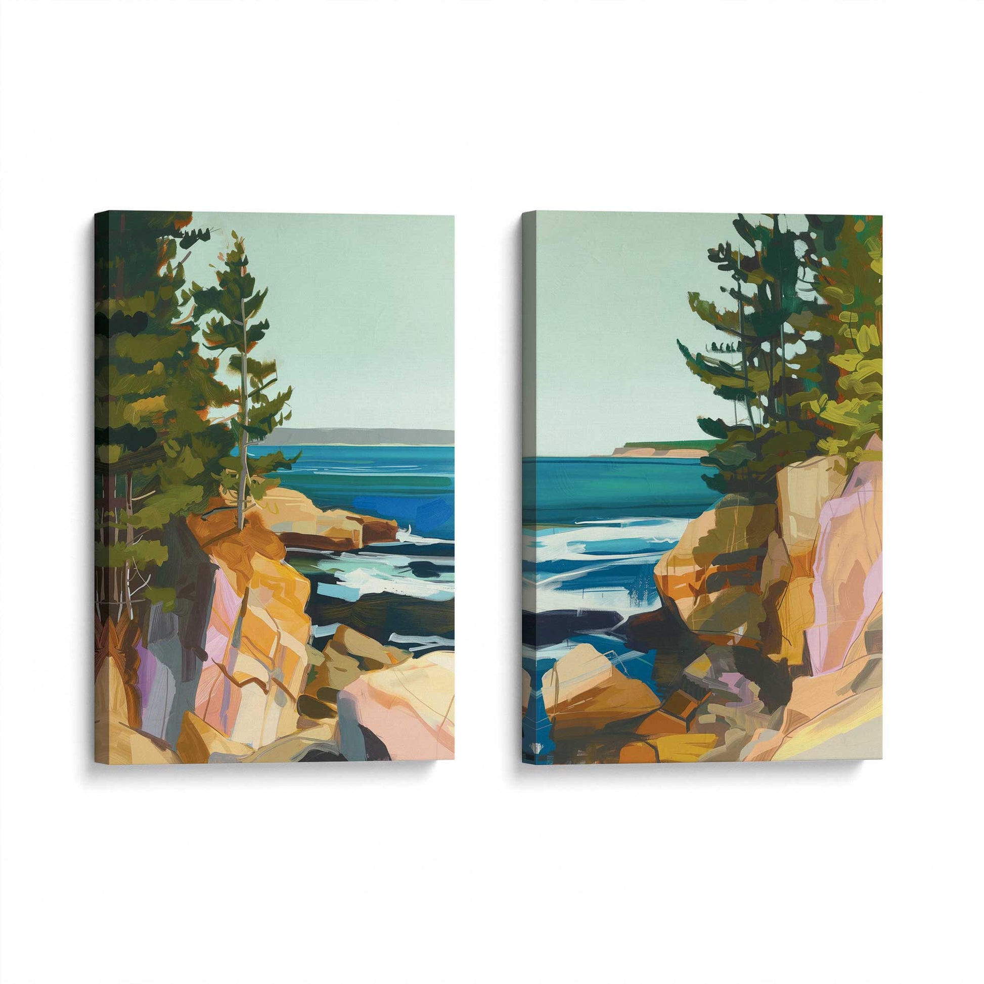 [Color:Stretched Canvas], Picture of art at an angle