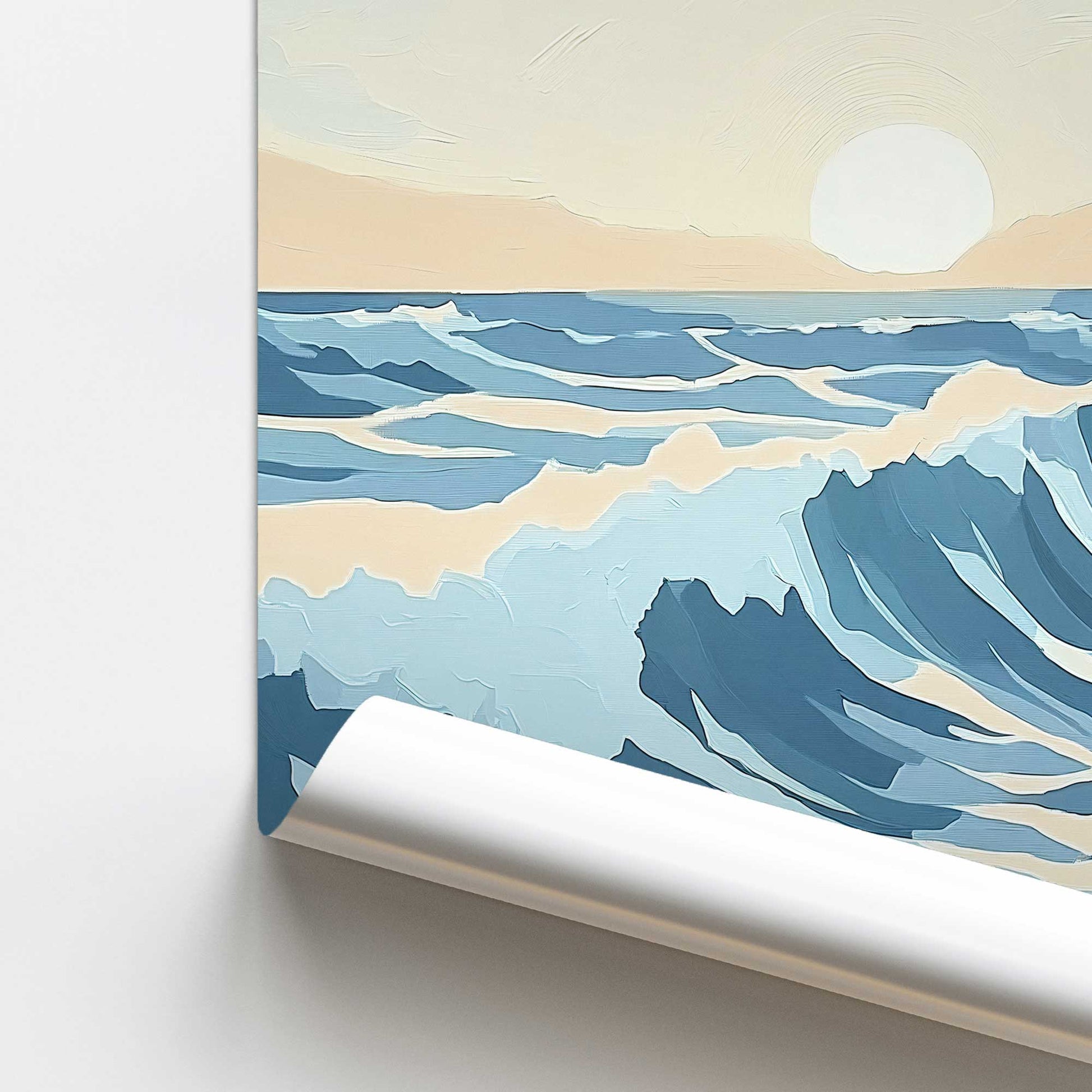 [color:Rolled Print], Picture of close up of art