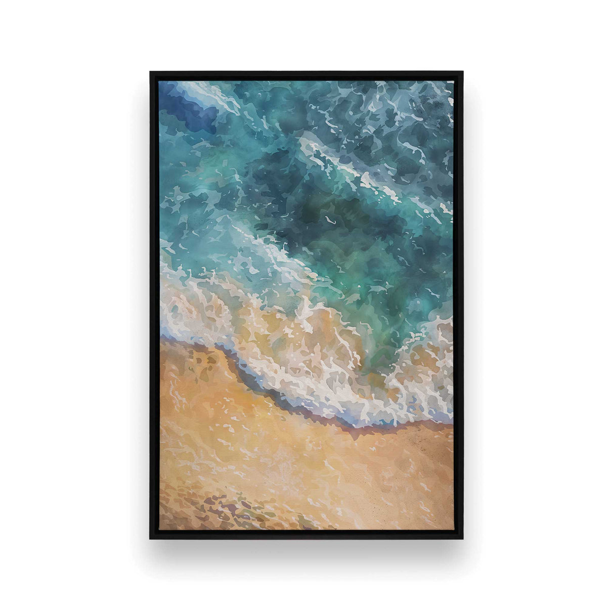 [Color:Satin Black], Picture of art in a Satin Black frame