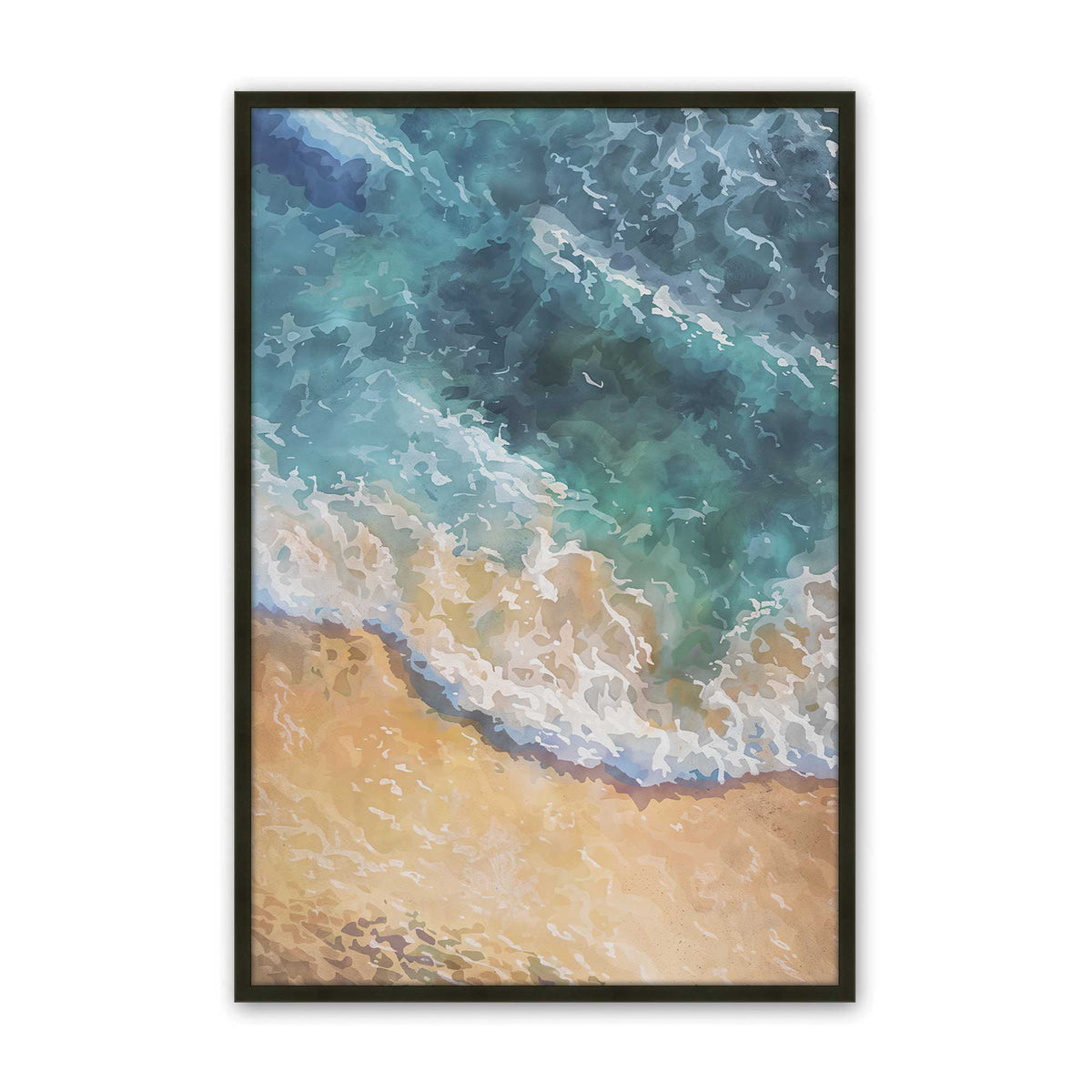 [Color:Satin Black], Picture of art in a Satin Black frame