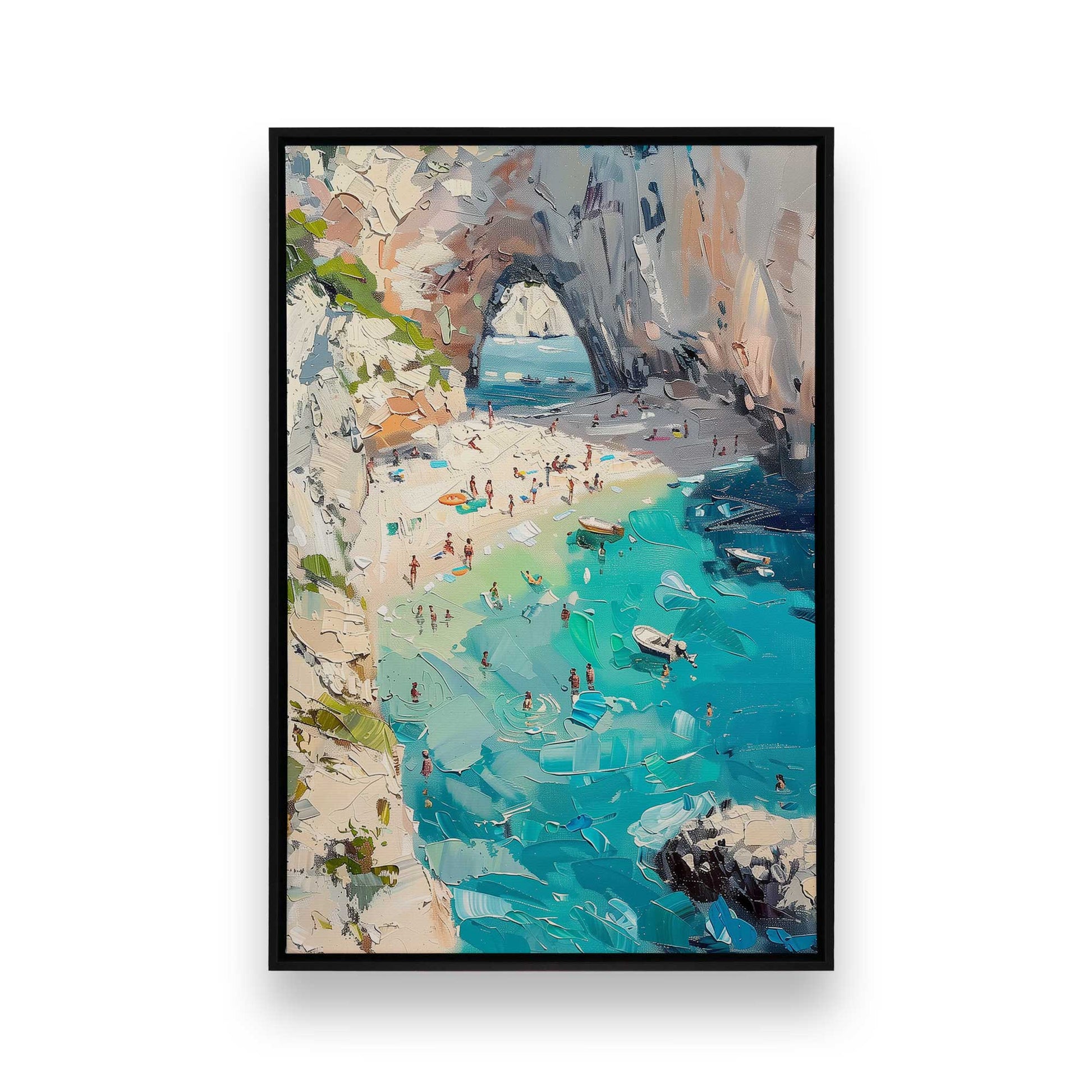 [Color:Satin Black], Picture of art in a Satin Black frame