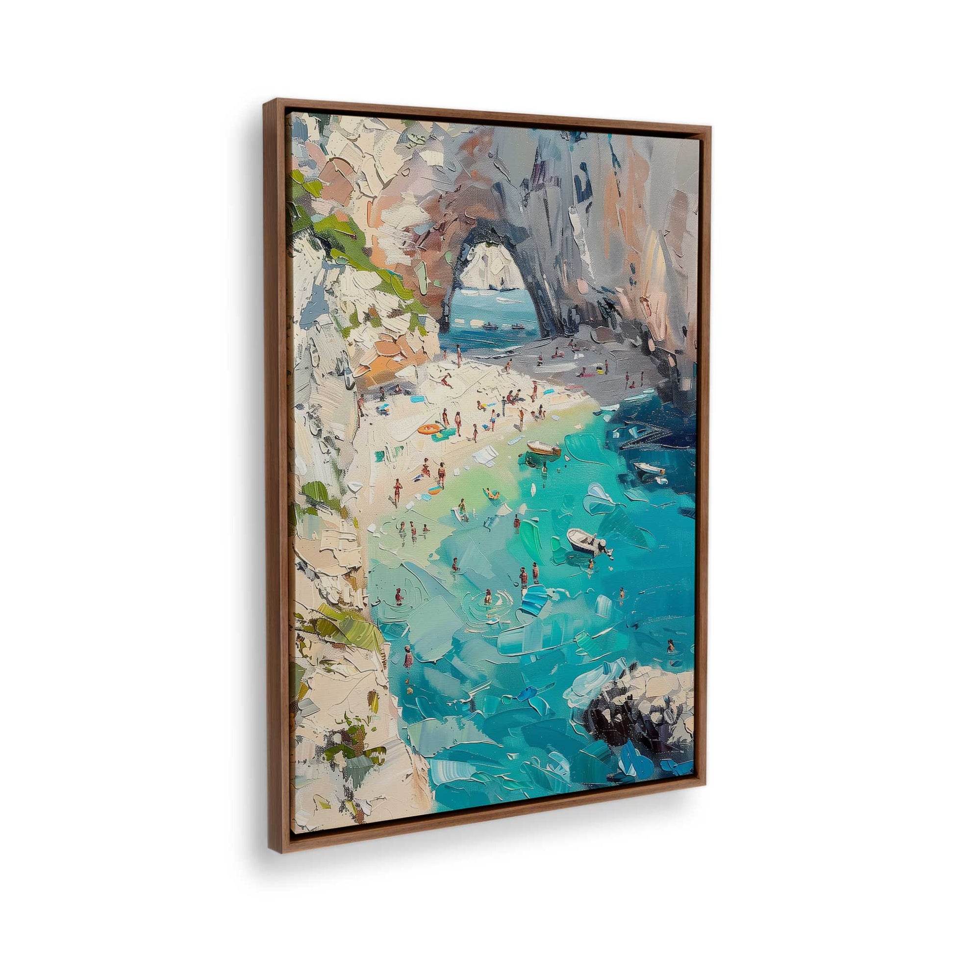 [Color:Walnut], Picture of the corner of the art