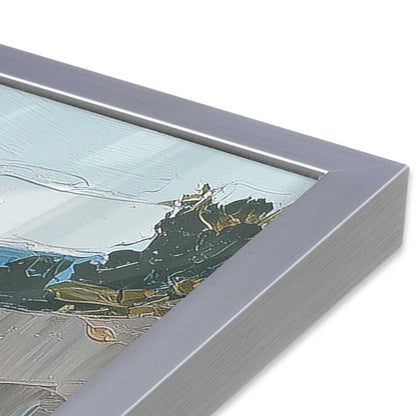 [Color:Polished Chrome], Picture of art in a Polished Chrome frame at an angle