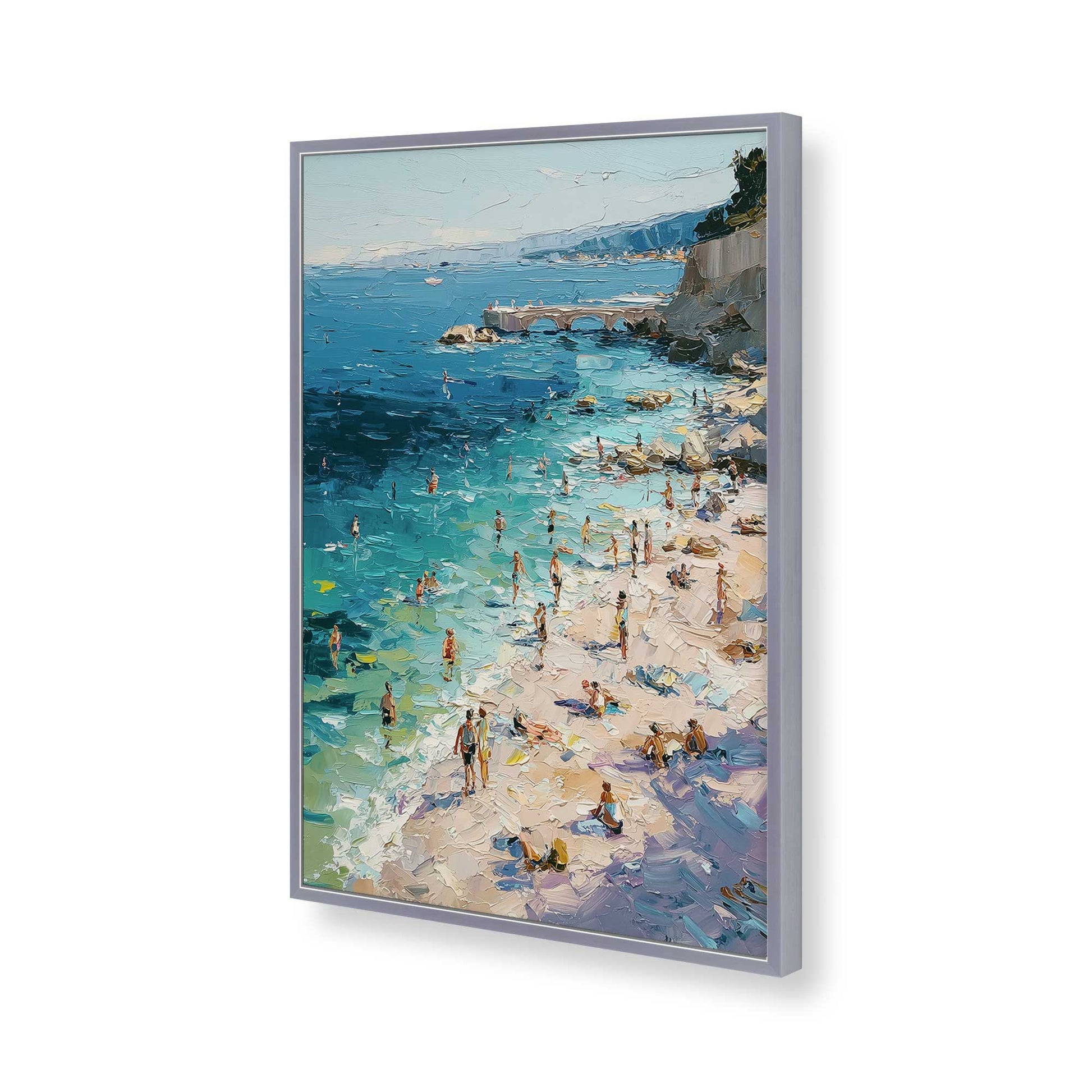 [Color:Polished Chrome], Picture of art in a Polished Chrome frame of the corner