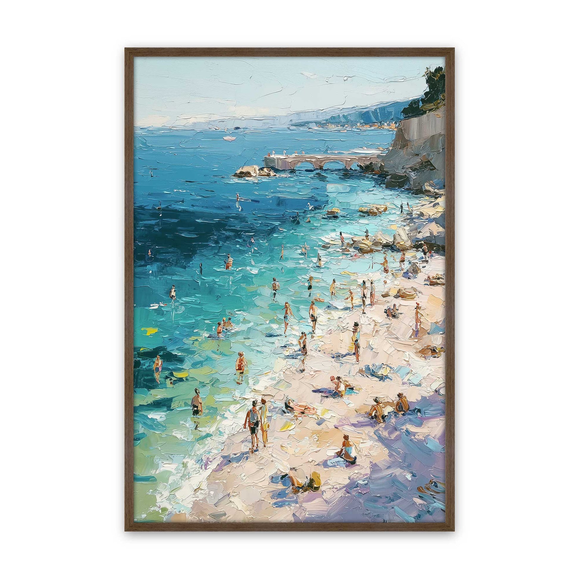 [Color:Walnut], Picture of art in a Walnut frame