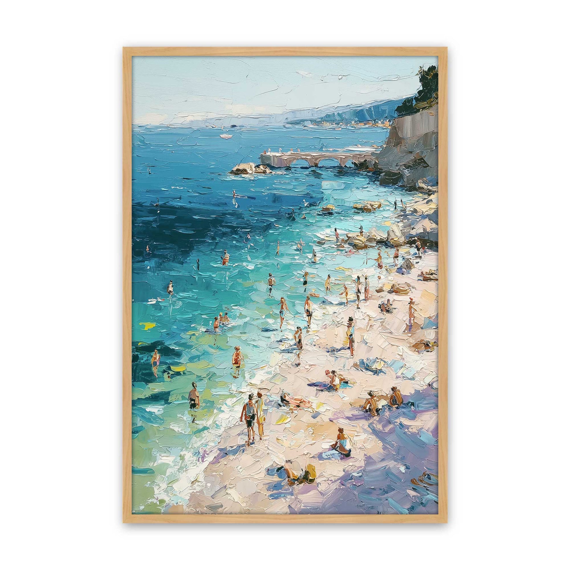 [Color:American Maple], Picture of art in a American Maple frame