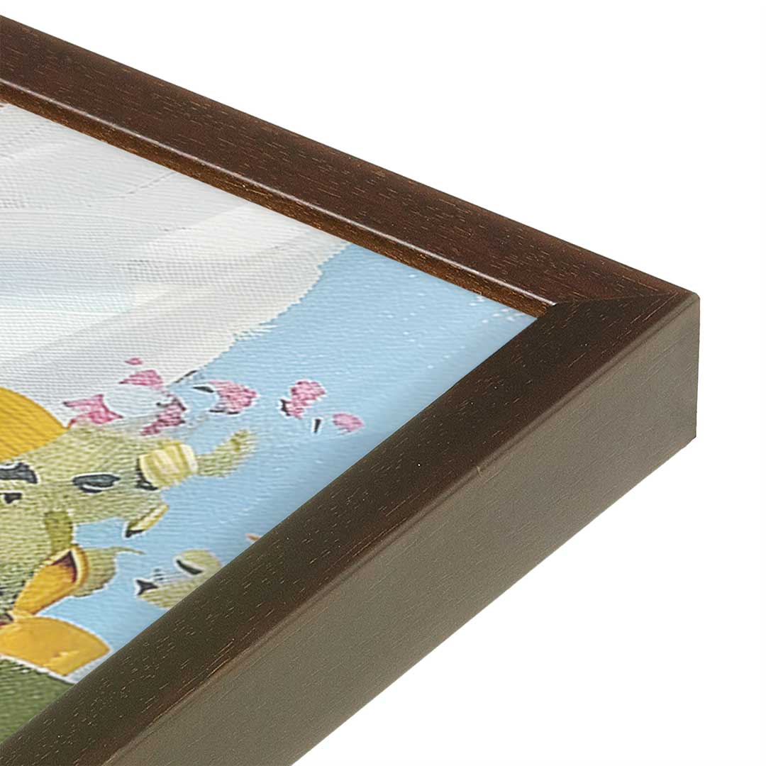 [Color:Belvinder Brown], Picture of art in a Belvinder Brown frame at an angle