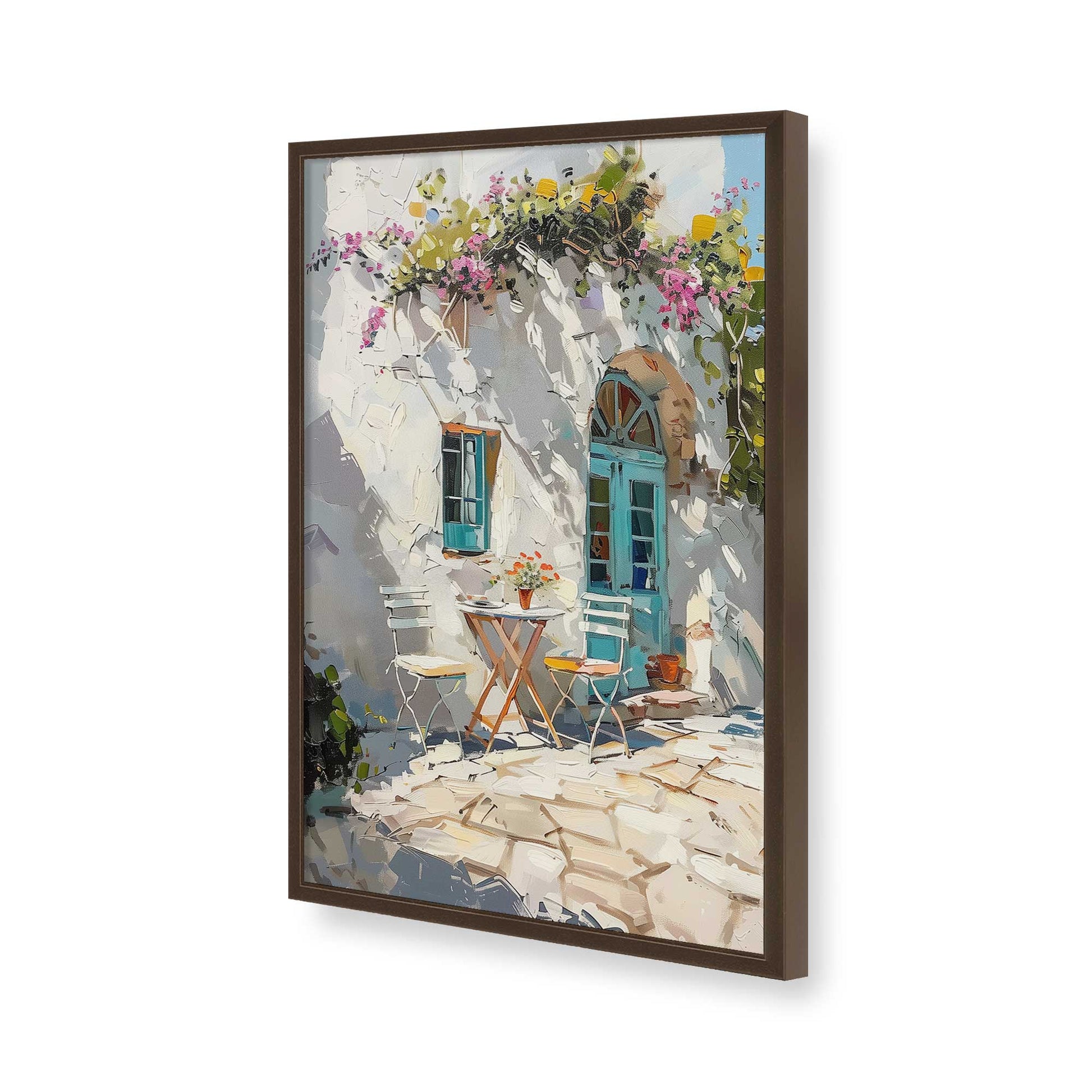 [Color:Belvinder Brown], Picture of art in a Belvinder Brown frame of the corner