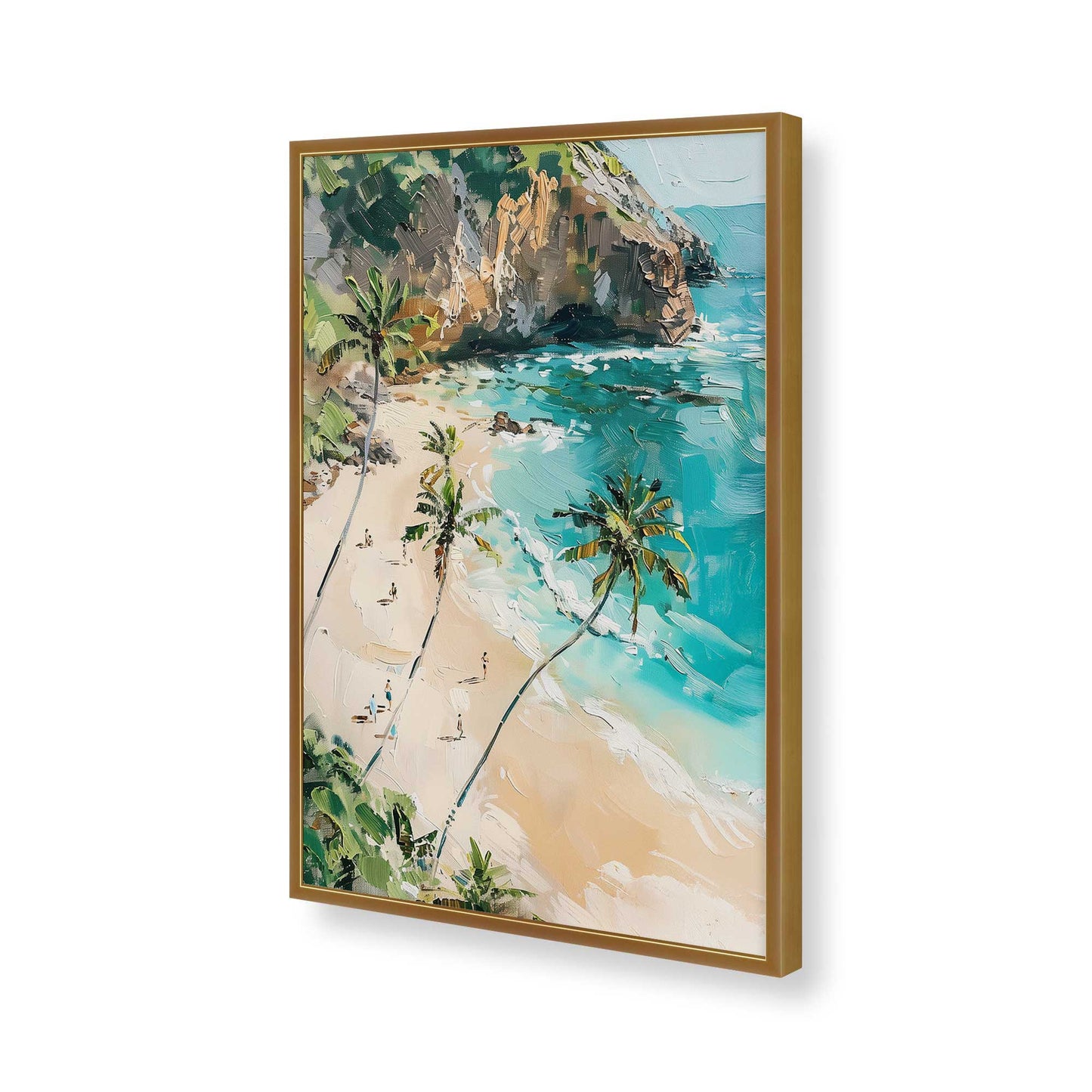 [Color:Polished Gold], Picture of art in a Polished Gold frame of the corner