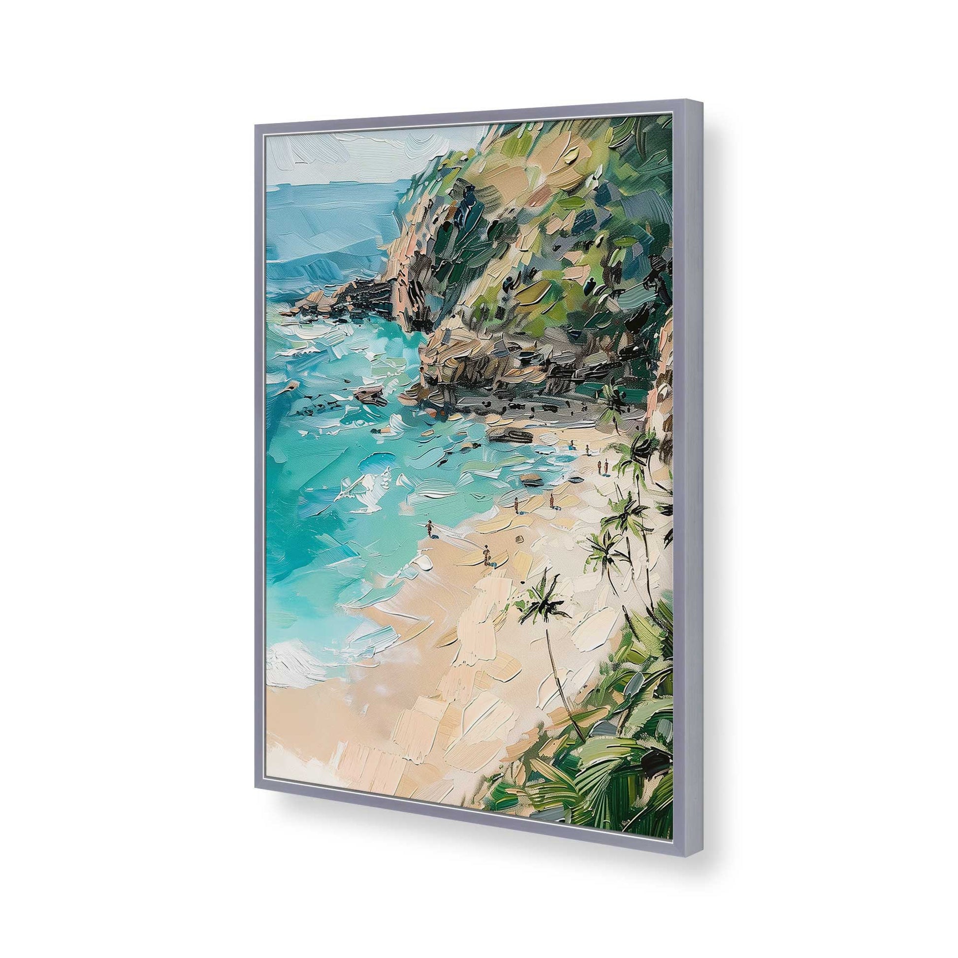 [Color:Polished Chrome], Picture of art in a Polished Chrome frame of the corner