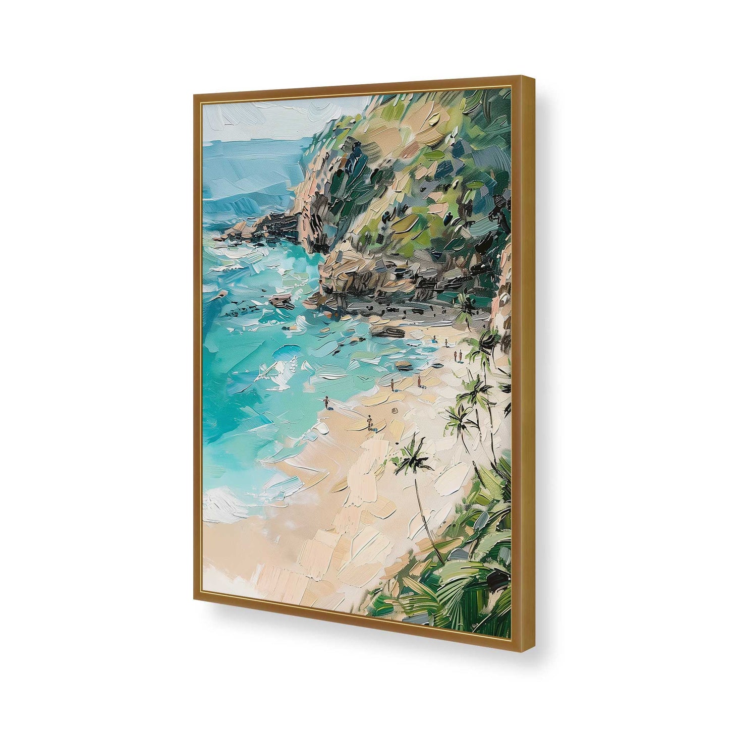 [Color:Polished Gold], Picture of art in a Polished Gold frame of the corner