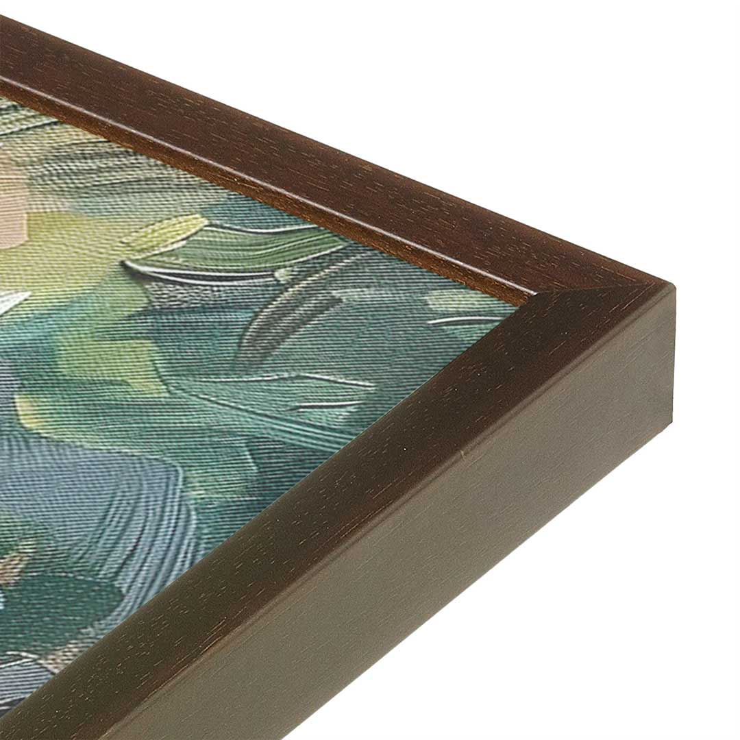 [Color:Belvinder Brown], Picture of art in a Belvinder Brown frame at an angle