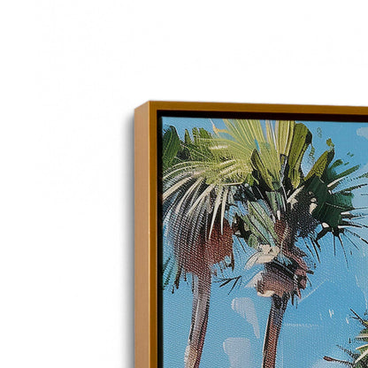 [Color:Polished Gold], Picture of art in a Polished Gold frame at an angle