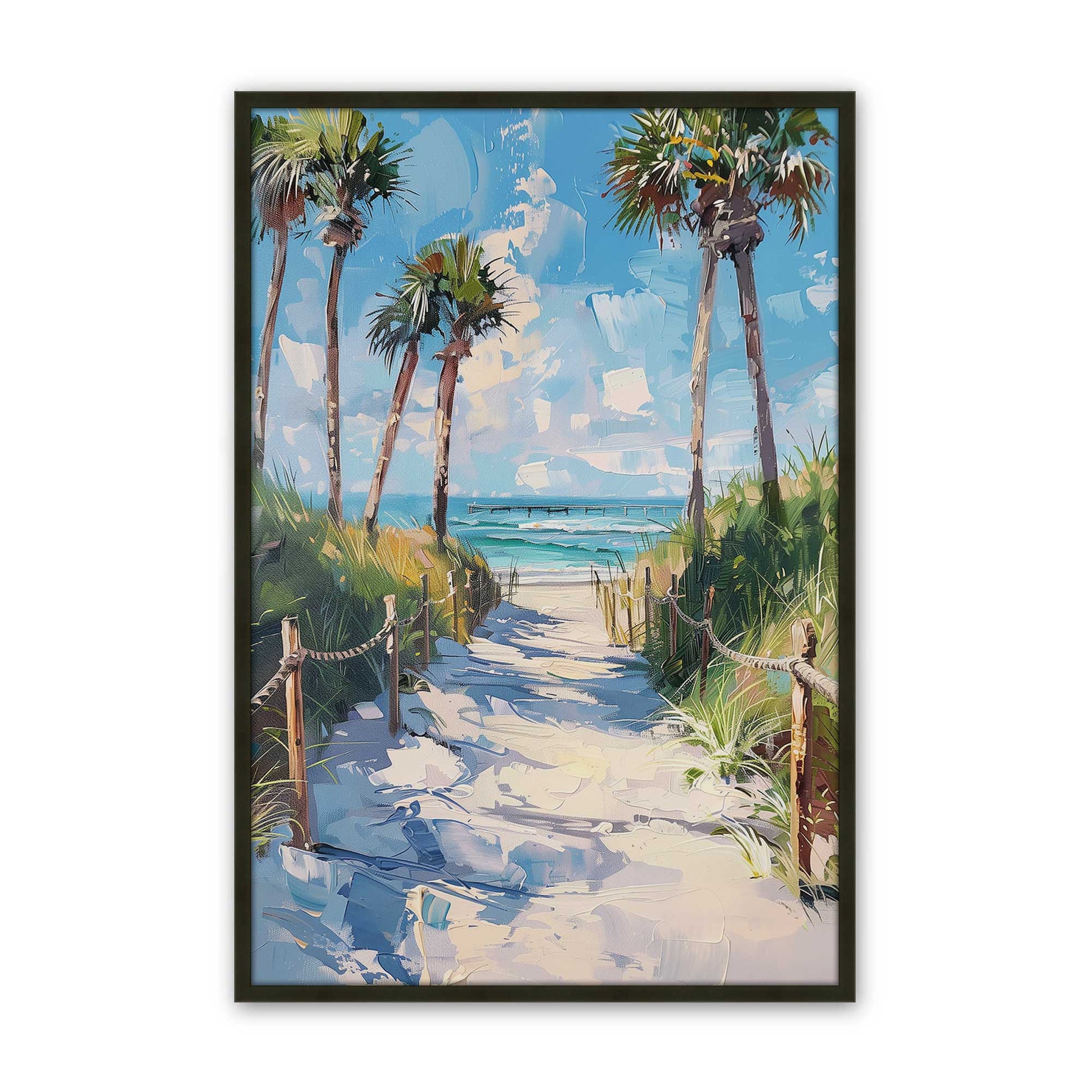 [Color:Satin Black], Picture of art in a Satin Black frame