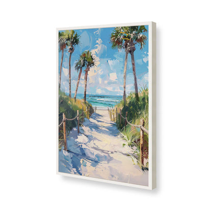 [Color:Opaque White], Picture of art in a Opaque White frame of the corner