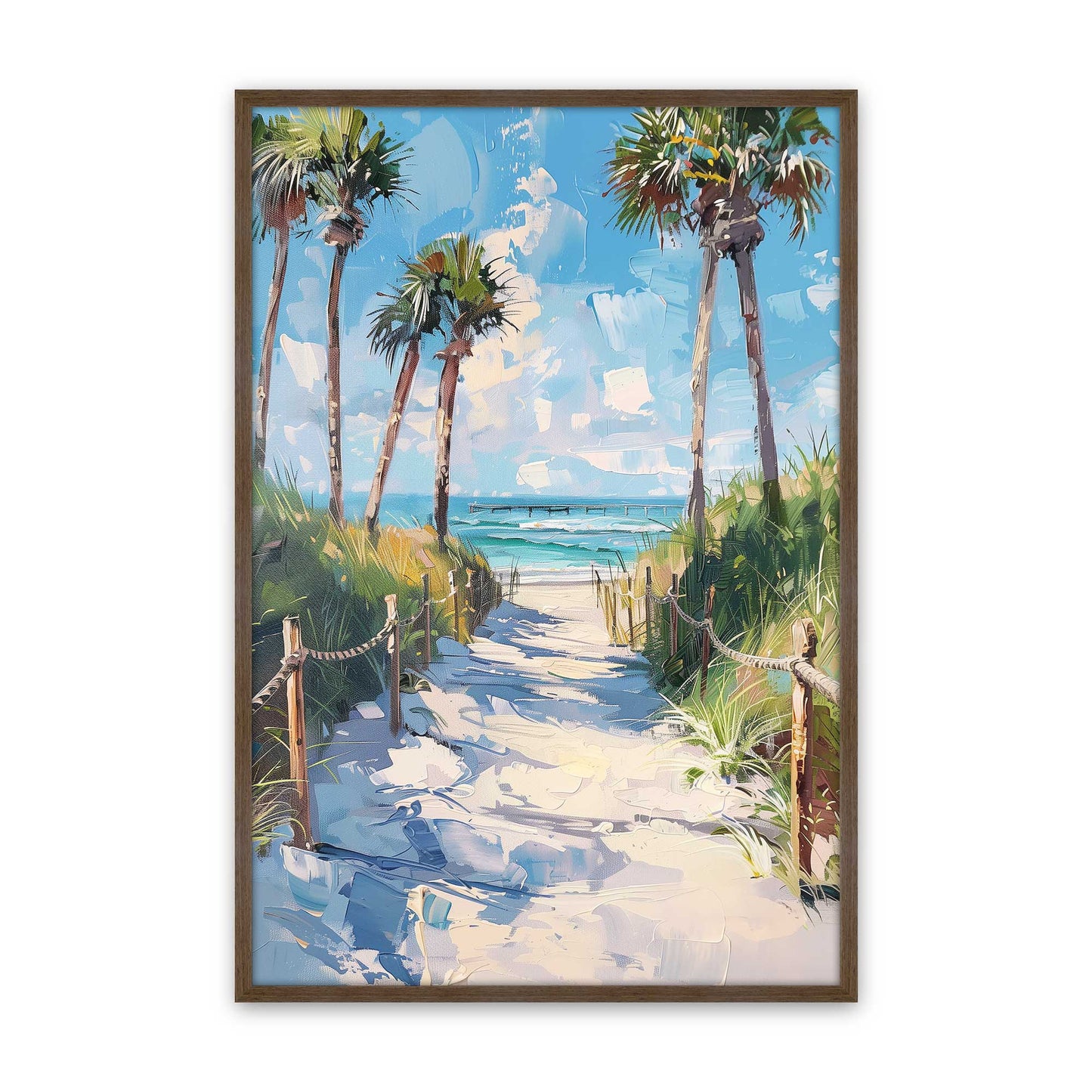 [Color:Walnut], Picture of art in a Walnut frame